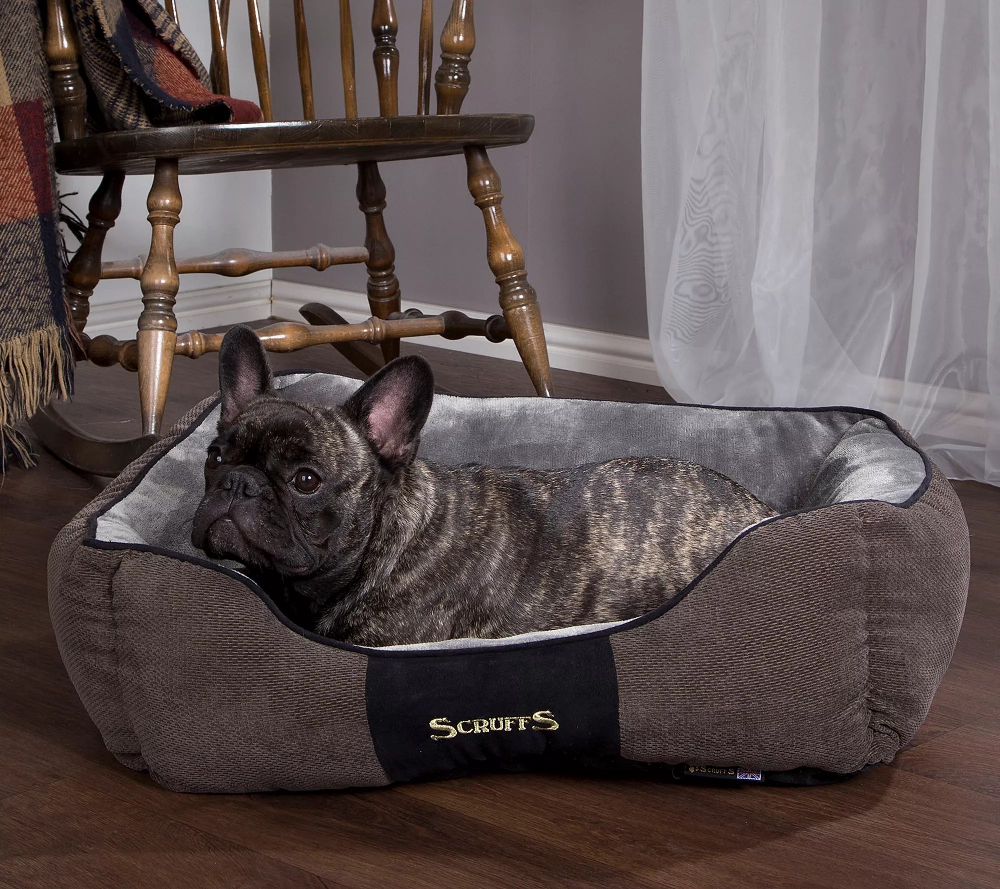 Scruffs Chester Box Bed Small Graphite for Dogs
