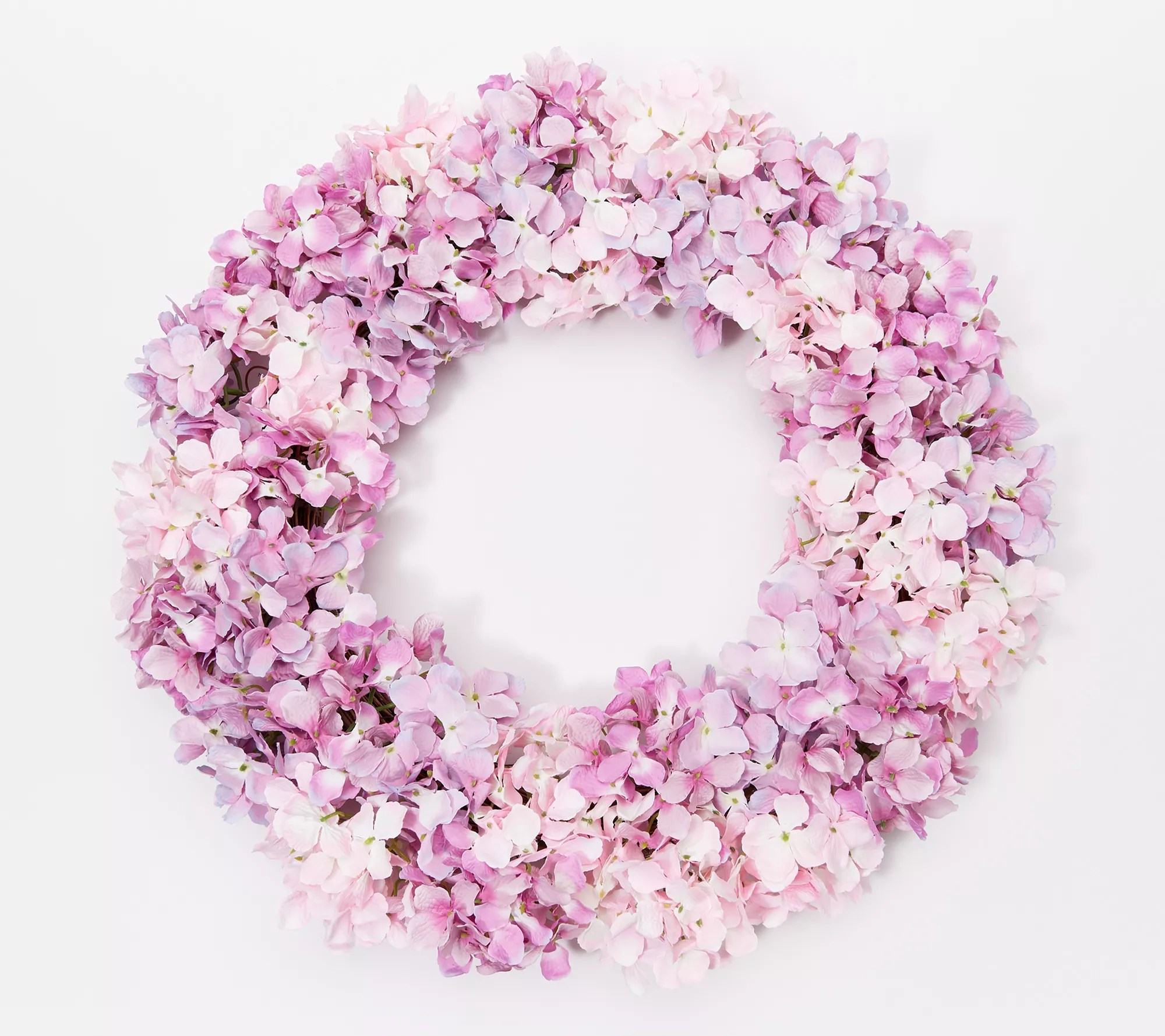 "As Is" Wicker Park 24" Faux Indoor/Outdoor Hydrangea Wreath
