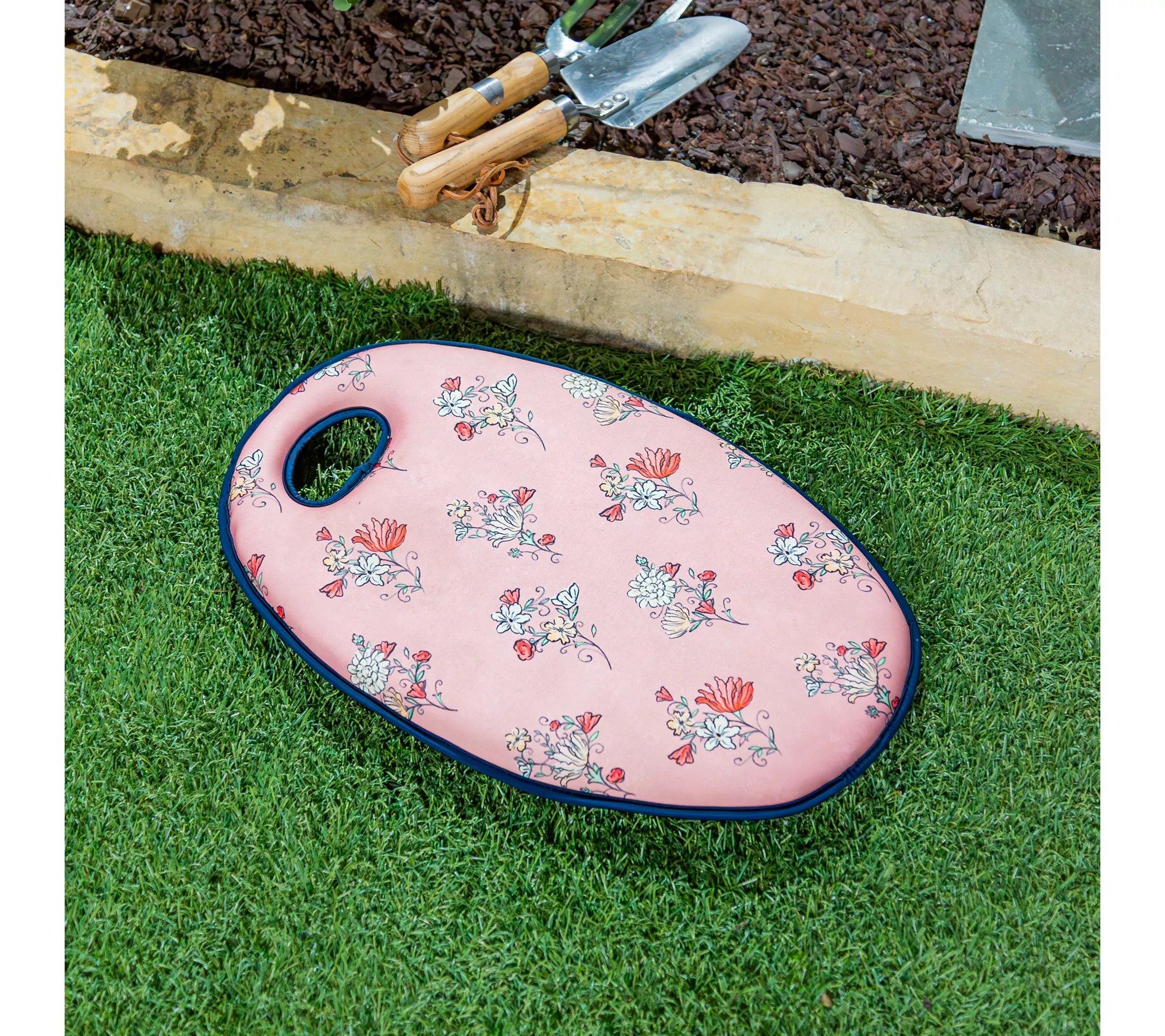 Evergreen Reversible Floral Garden Kneeler