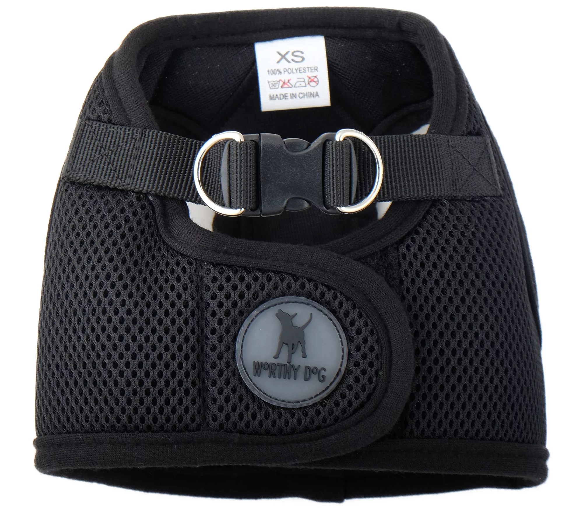 The Worthy Dog Black Mesh Sidekick Harness
