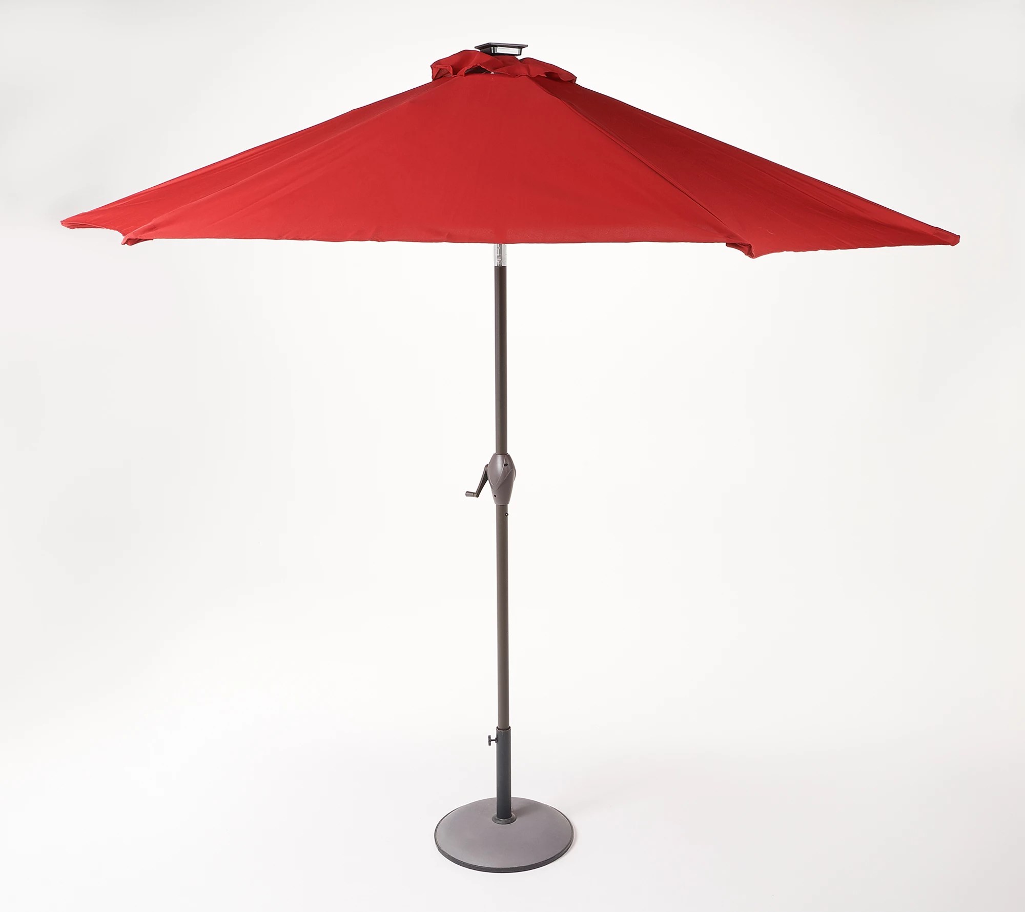 Garden Reflections 9' Solar Patio Umbrella with Cover
