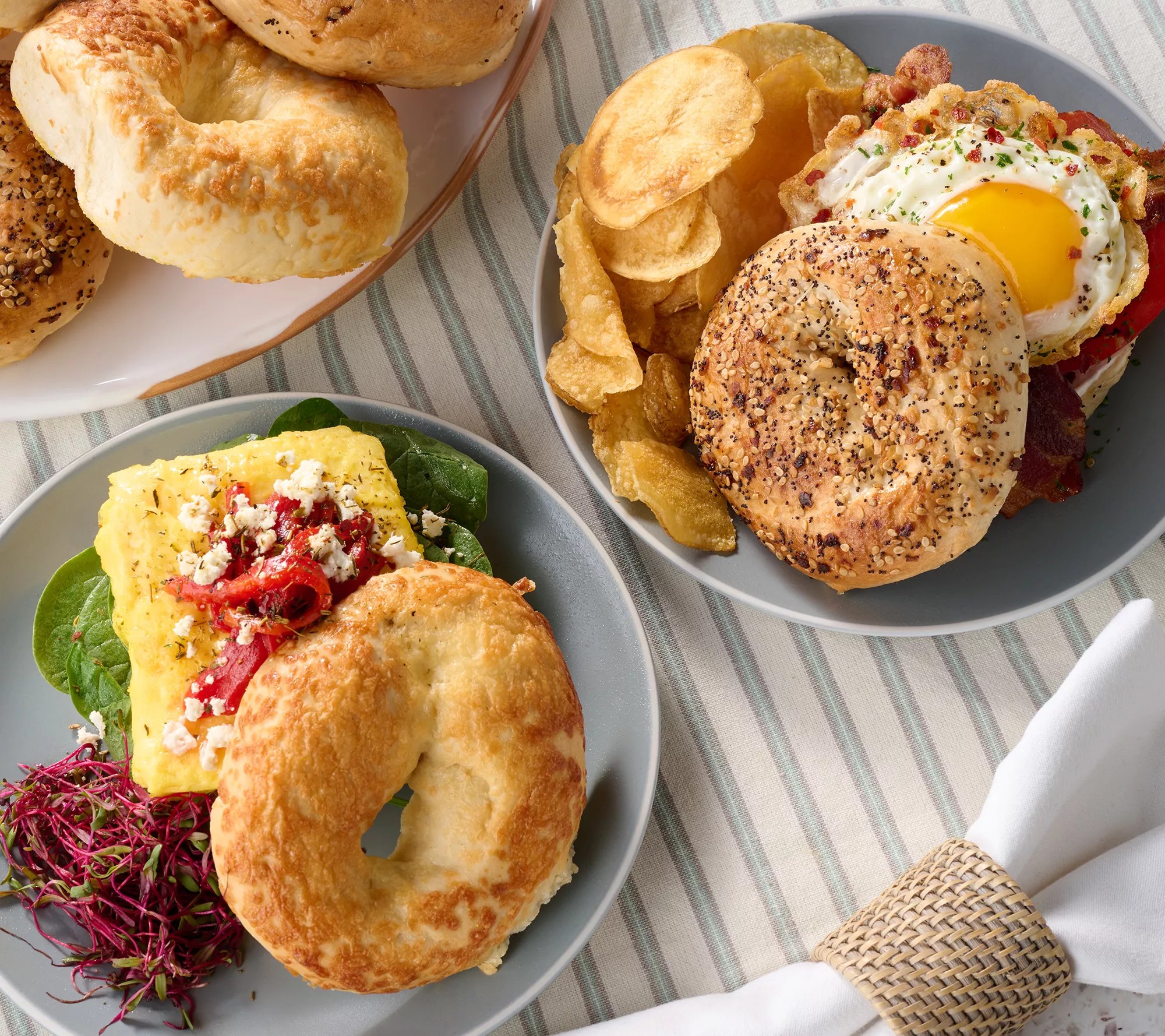 Just Bagels (24) 4 oz NYC Asiago Bagels