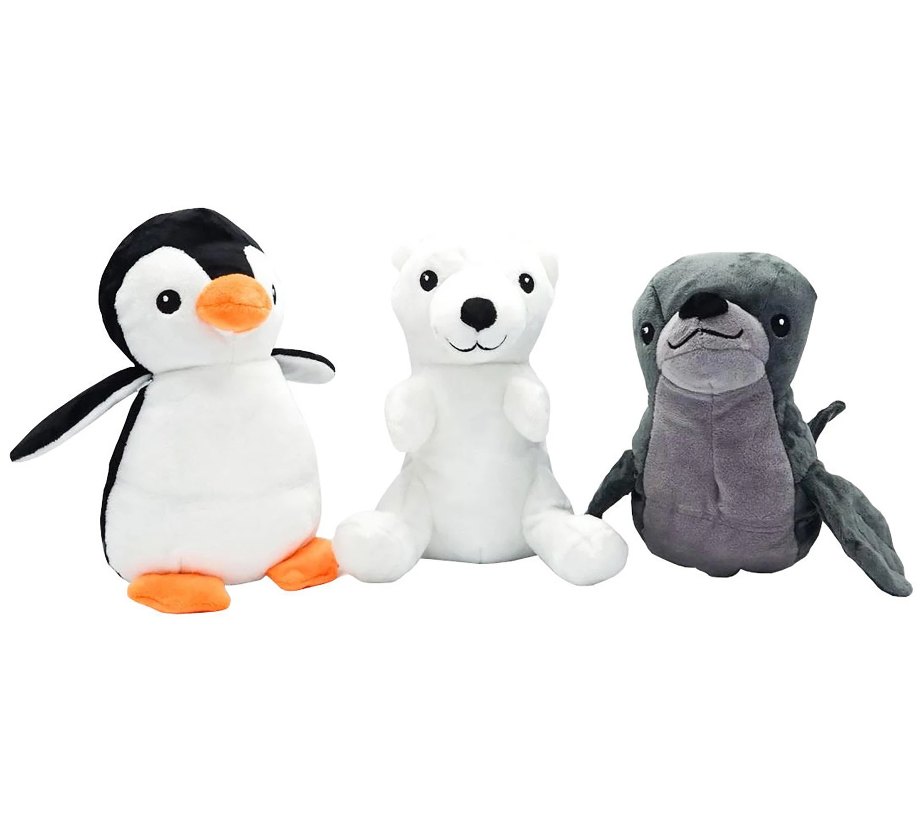 Royal Pet Toys 3Piece Dog Toy Set Penguin, Polar Bear, Seal