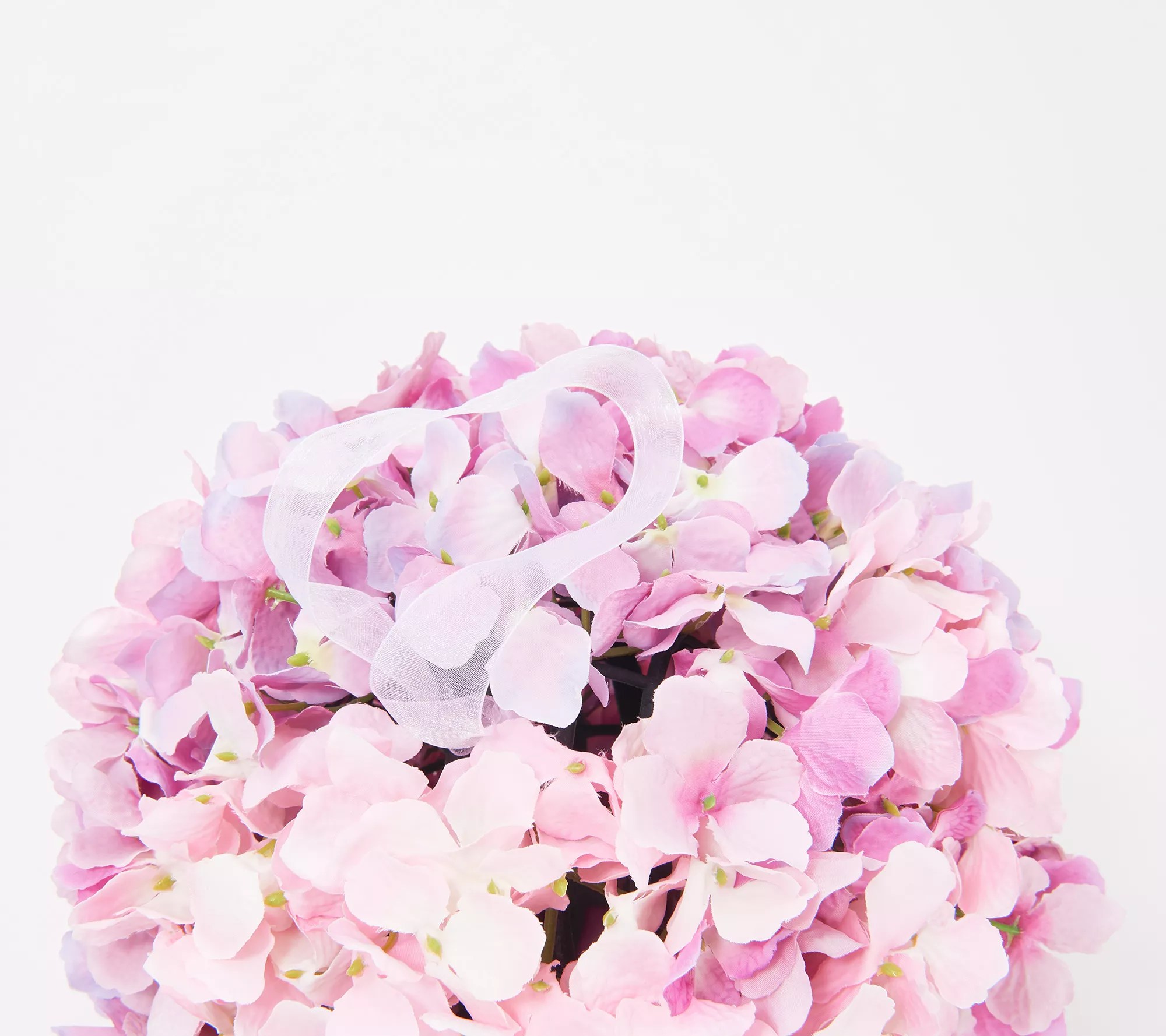 Wicker Park 11" Faux Floral Indoor/Outdoor Hydrangea Sphere