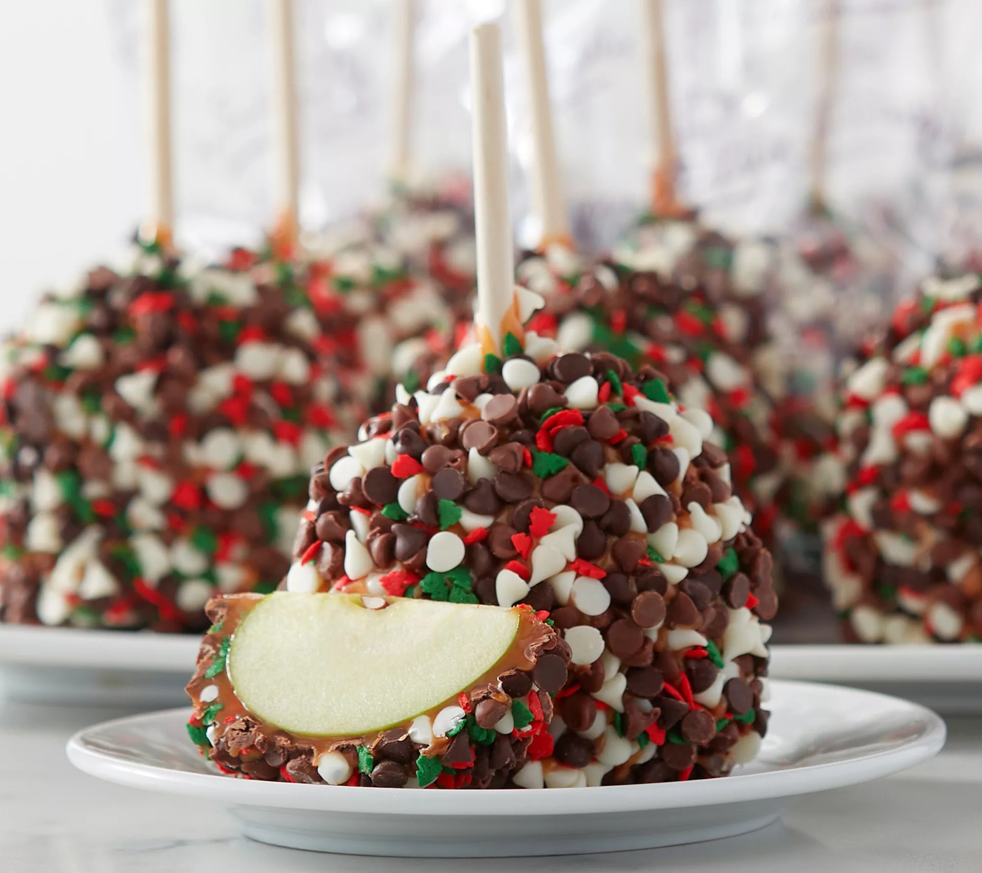 Ships 11/18 Mrs Prindable's 6 Individual Holiday Cheer Caramel Apples