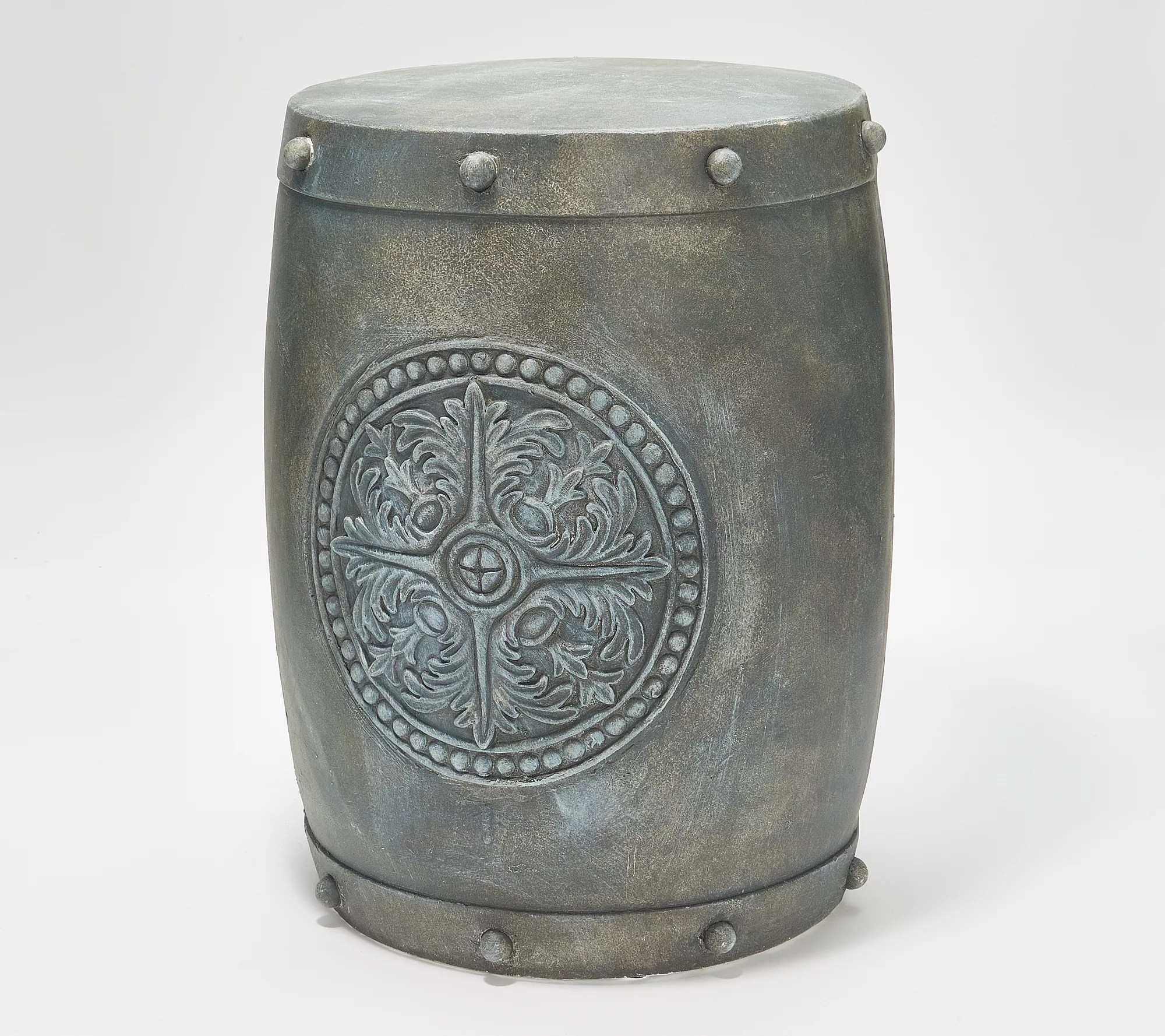 Barbara King Illuminated Medallion Garden Stool or Side Table