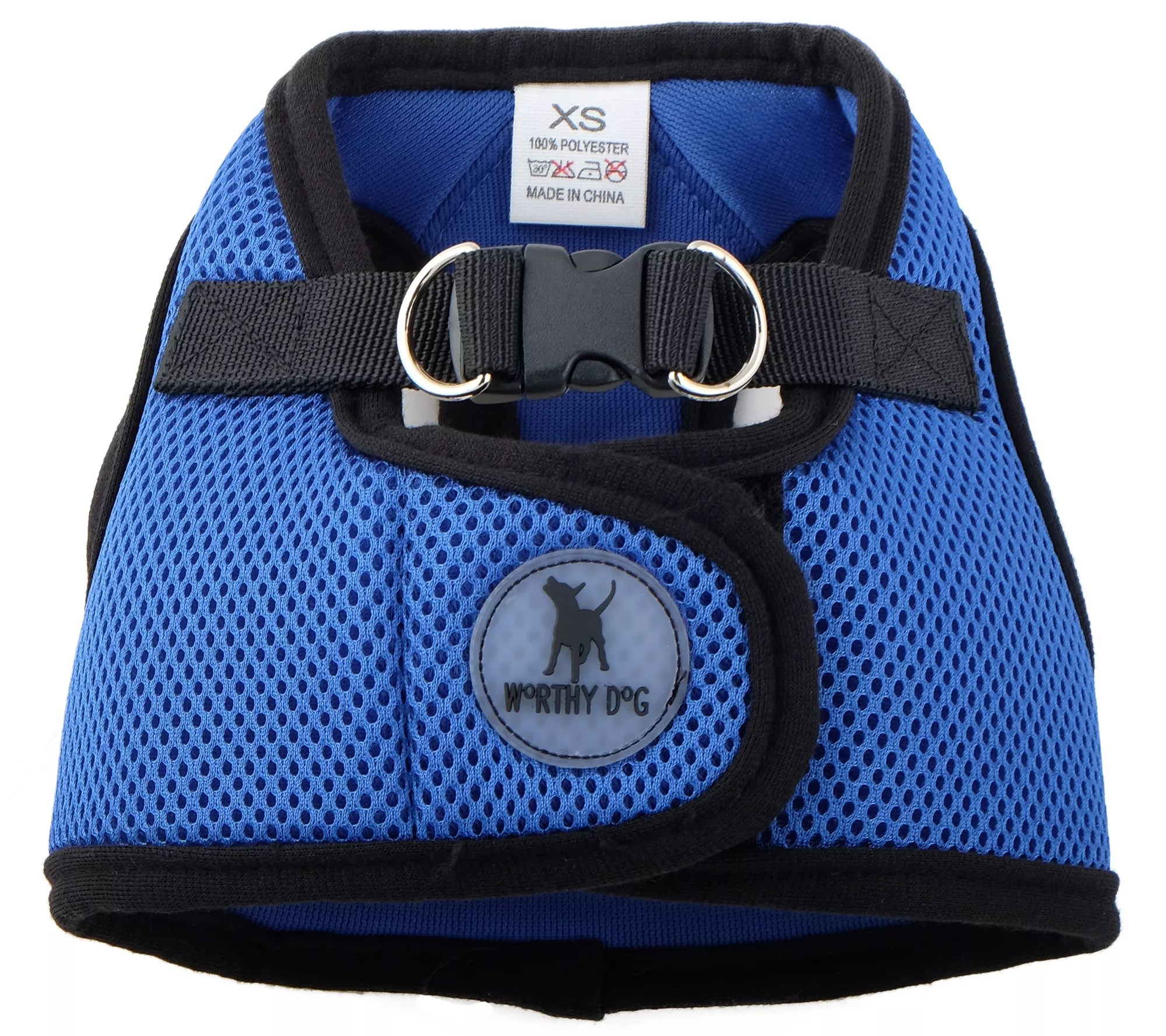 The Worthy Dog Royal Blue Mesh Sidekick Harness