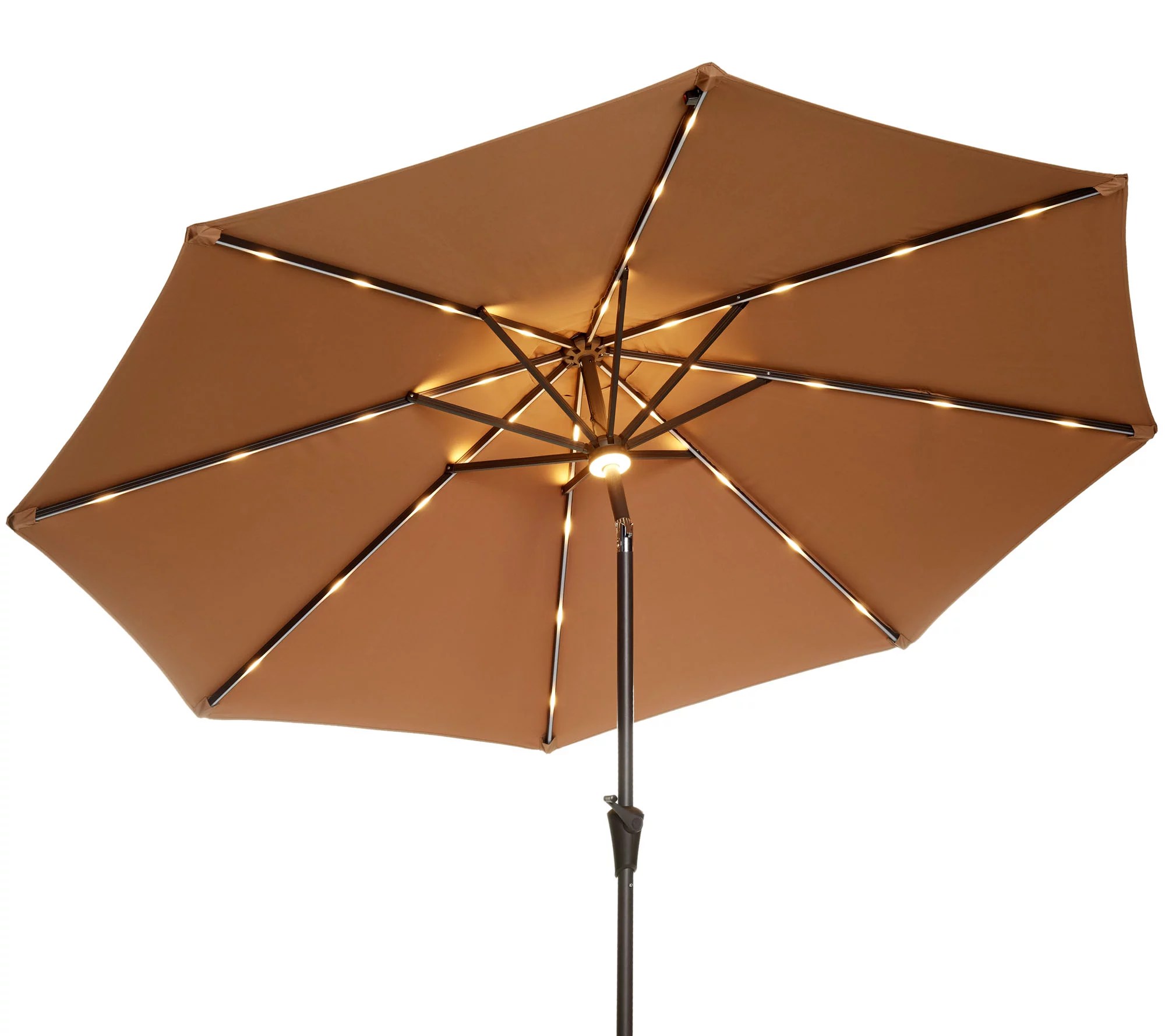 ATLeisure 9' Starlight Solar Market Umbrella with Cover