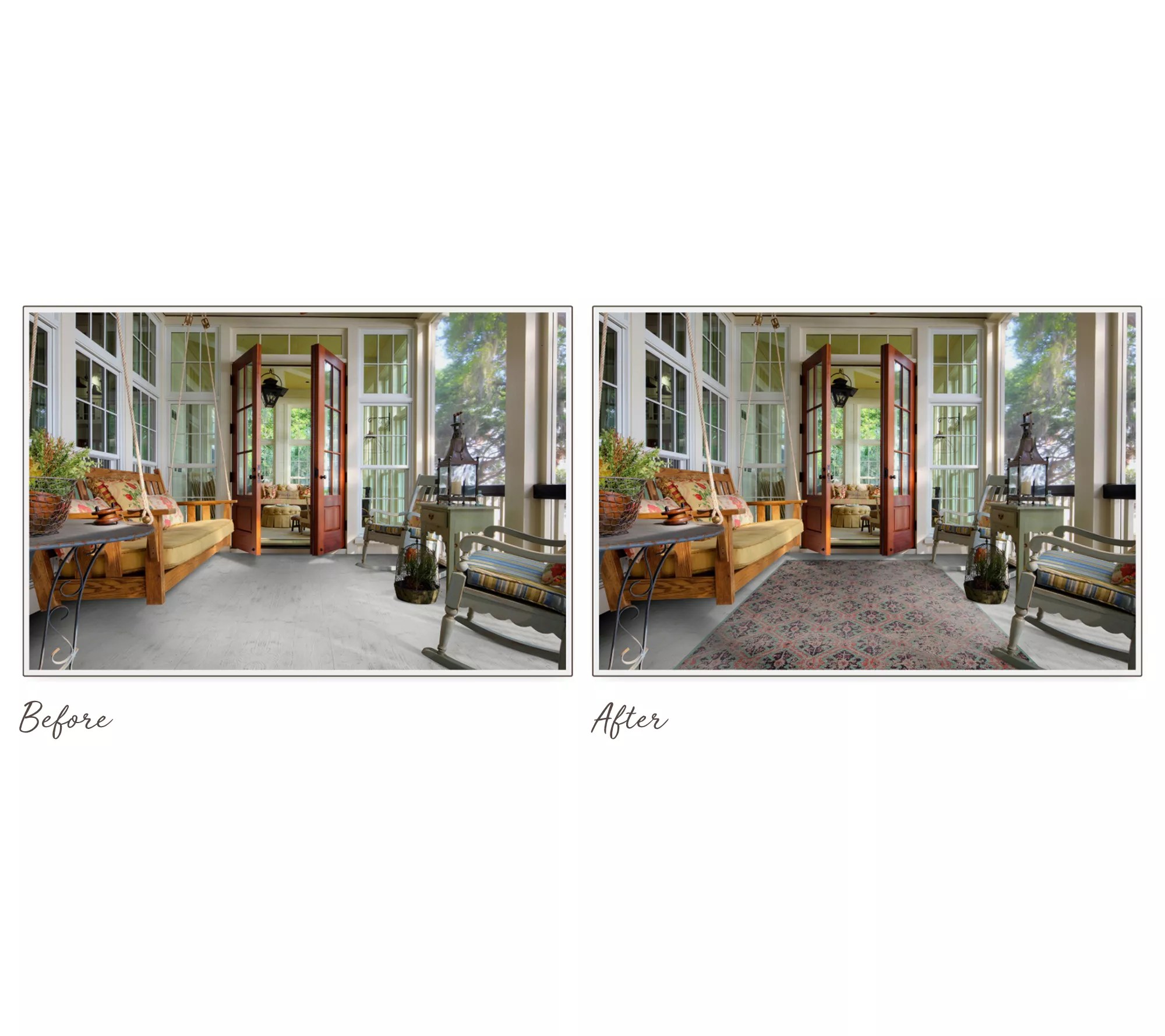 Scott Living 8' x 10' Medallion Design In/Outdoor Rug