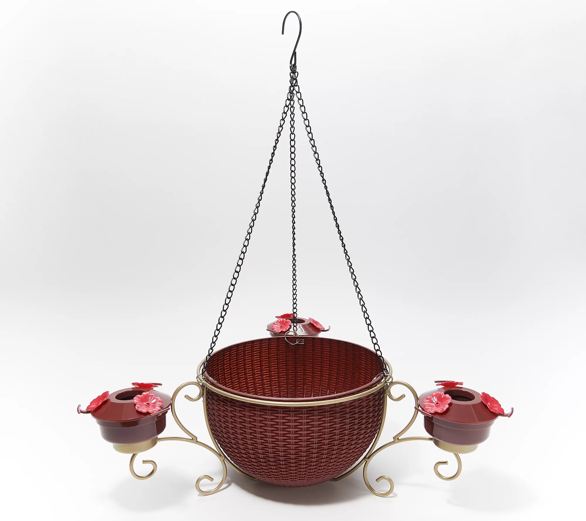 Ultimate Innovations Hanging Planter & 3 Hummingbird Feeders