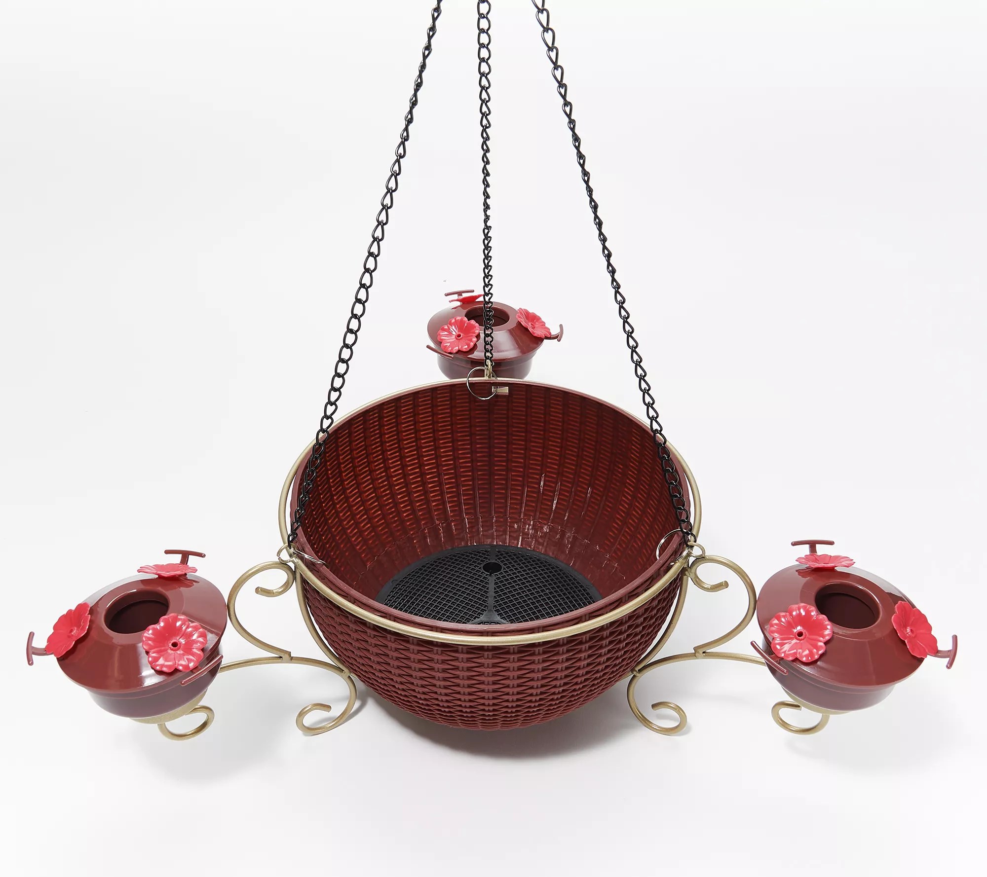 Ultimate Innovations Hanging Planter & 3 Hummingbird Feeders