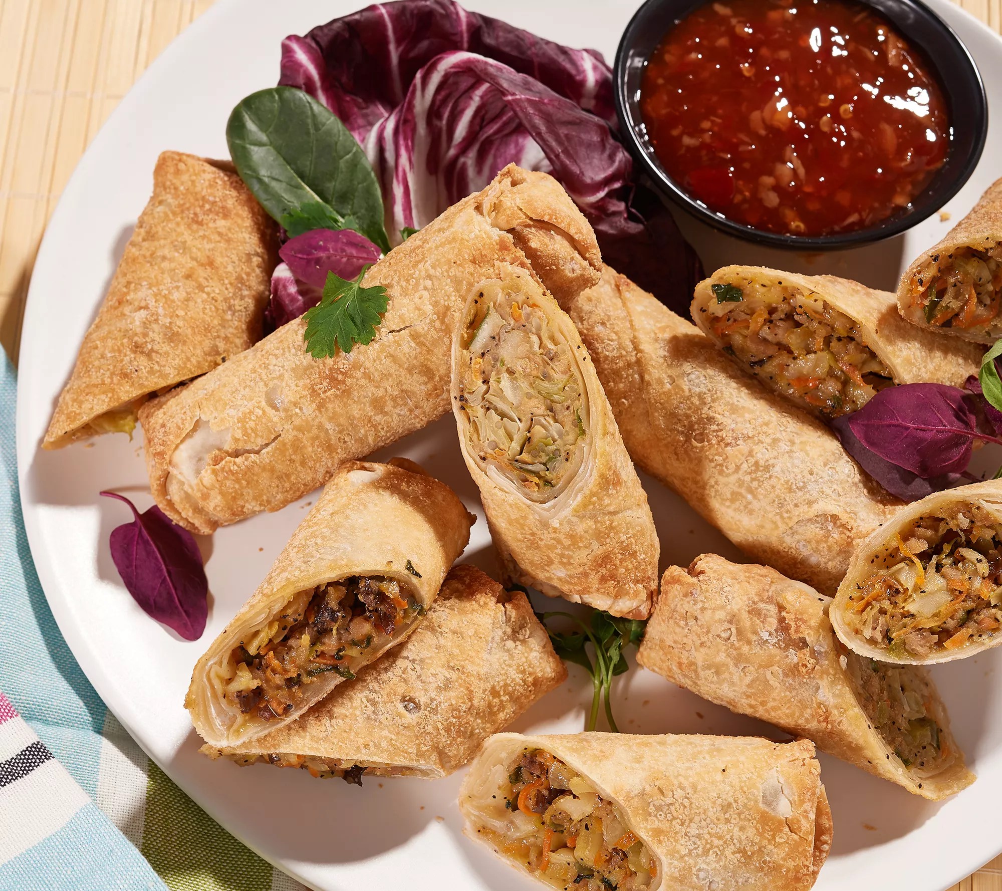 Falkor Fusion (20) 3oz Asian Fusion Chicken or Pork Egg Rolls