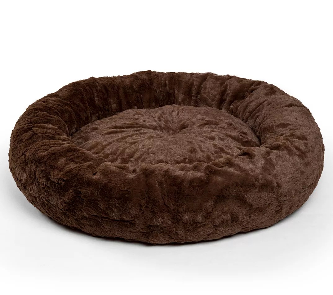 Best Friends by Sheri Donut Lux Fur Cuddler Dog Bed, 30x30"
