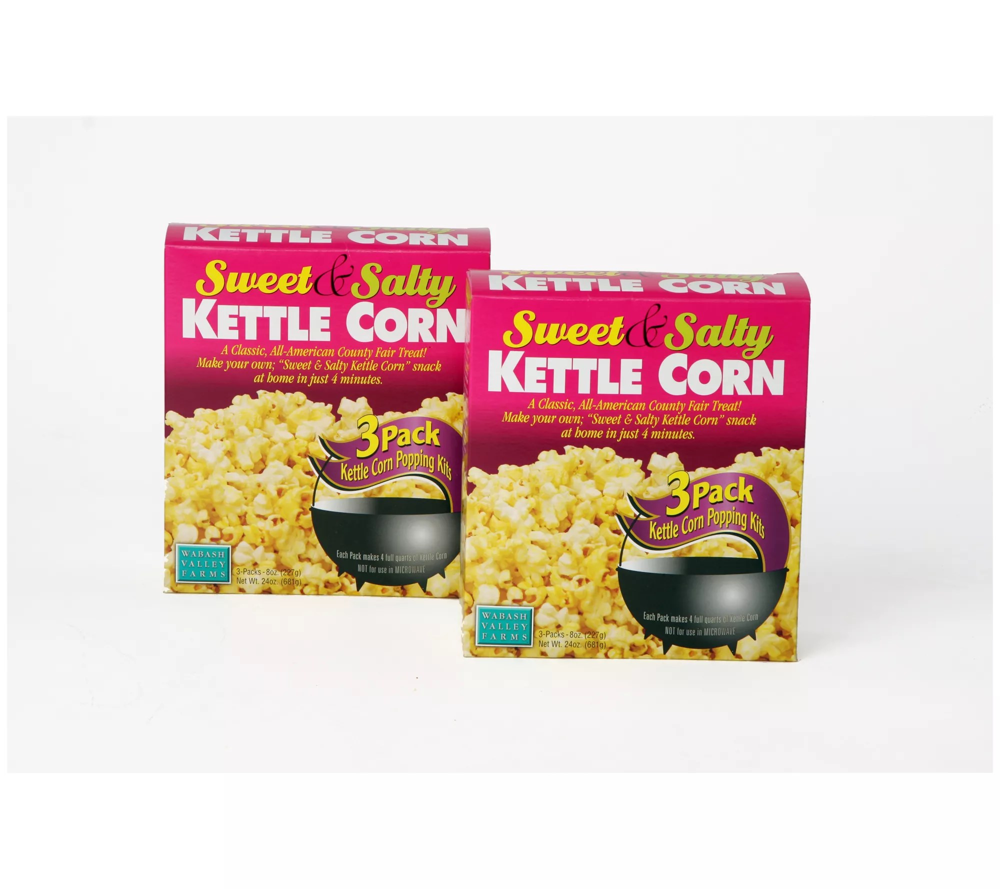 Wabash Valley Farms Kettle Corn Popping Kit Set of 6