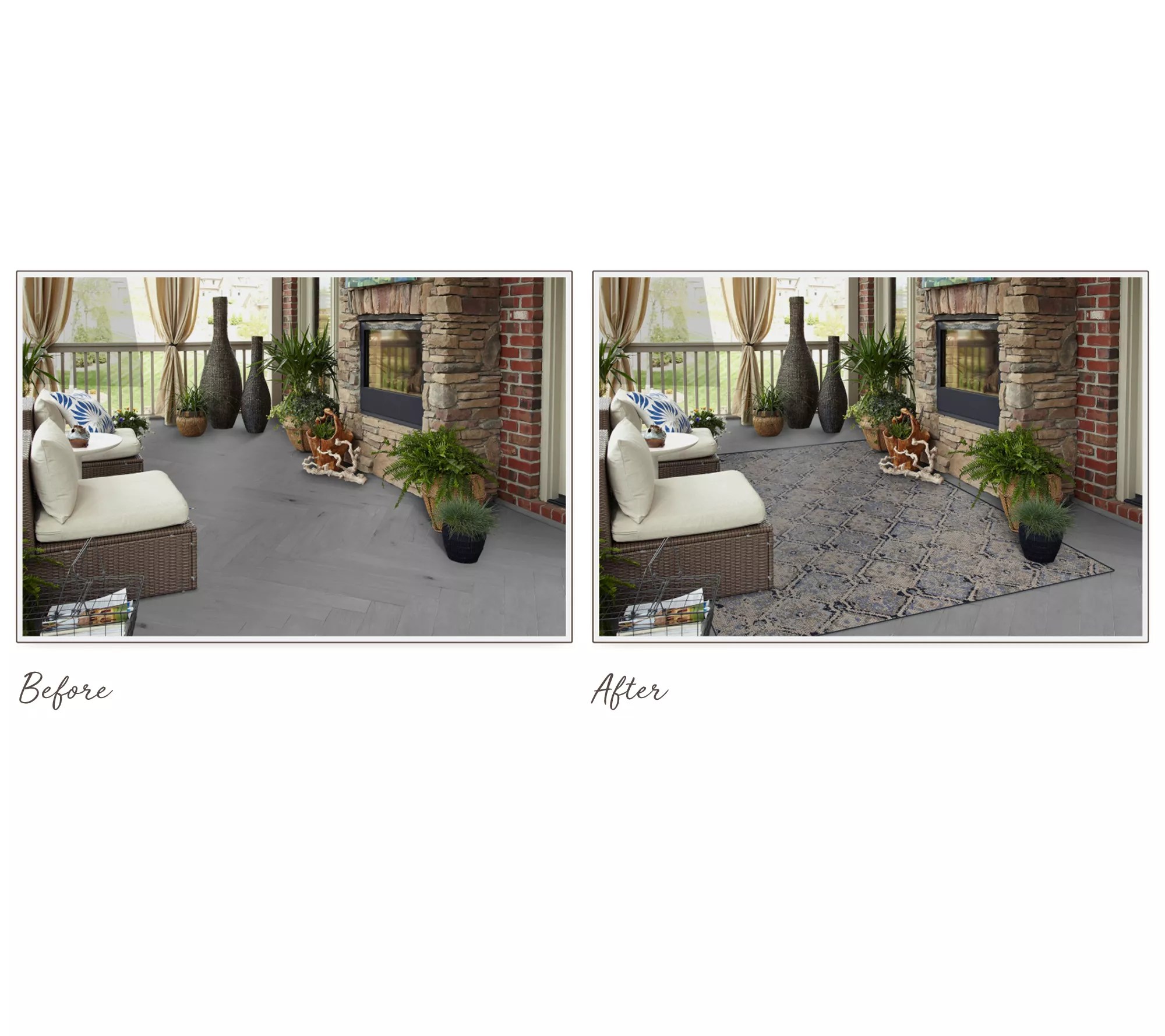 Scott Living 5' x 7' Medallion Design In/Outdoor Rug