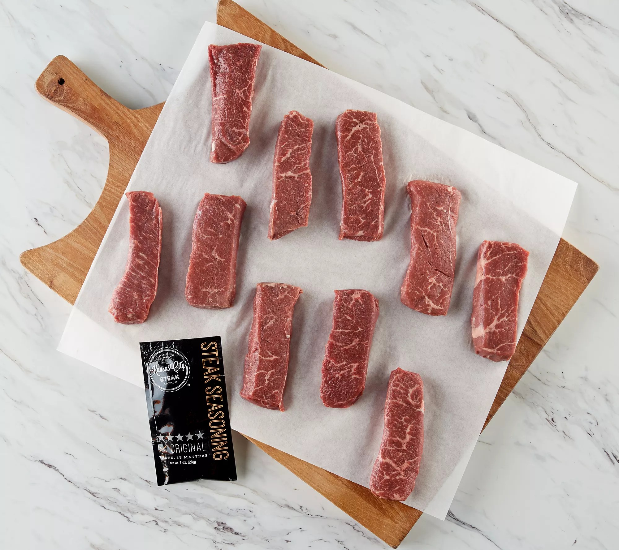 Kansas City Steak Co. (10) 4oz Sirloin Sandwich Steaks AutoDelivery