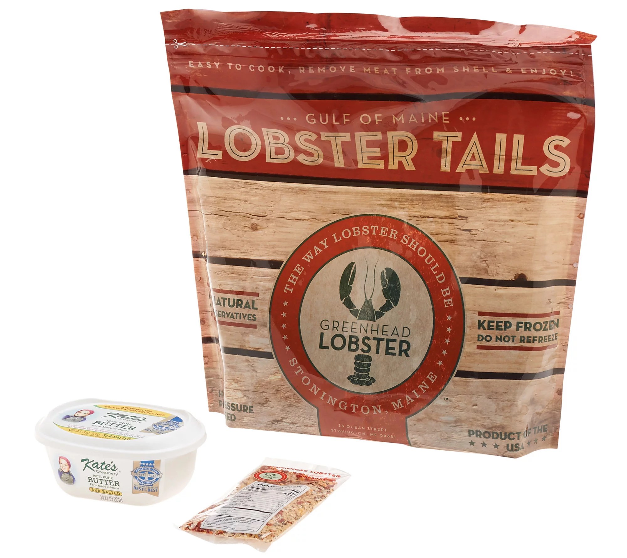 Greenhead Lobster (6) 45oz Split Lobster Tails w/ Butter