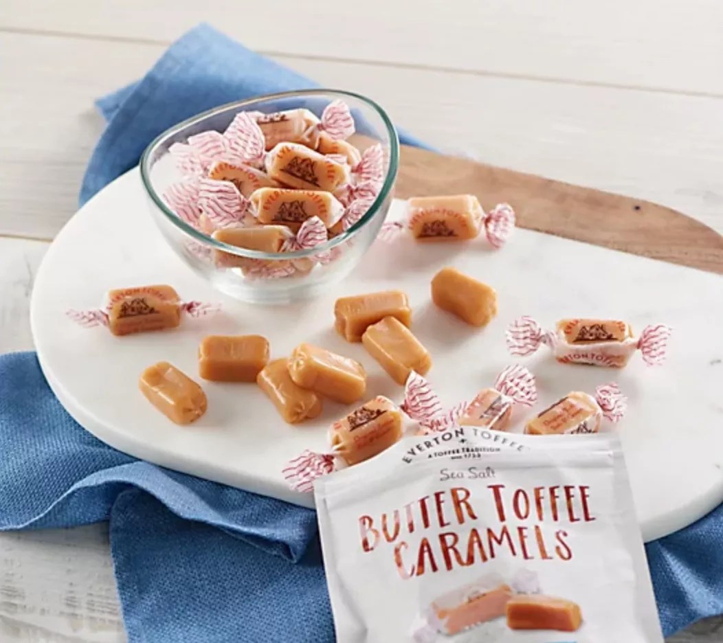 Everton Toffee (20) 4oz Bags Sea Salt Butter Toffee Caramels