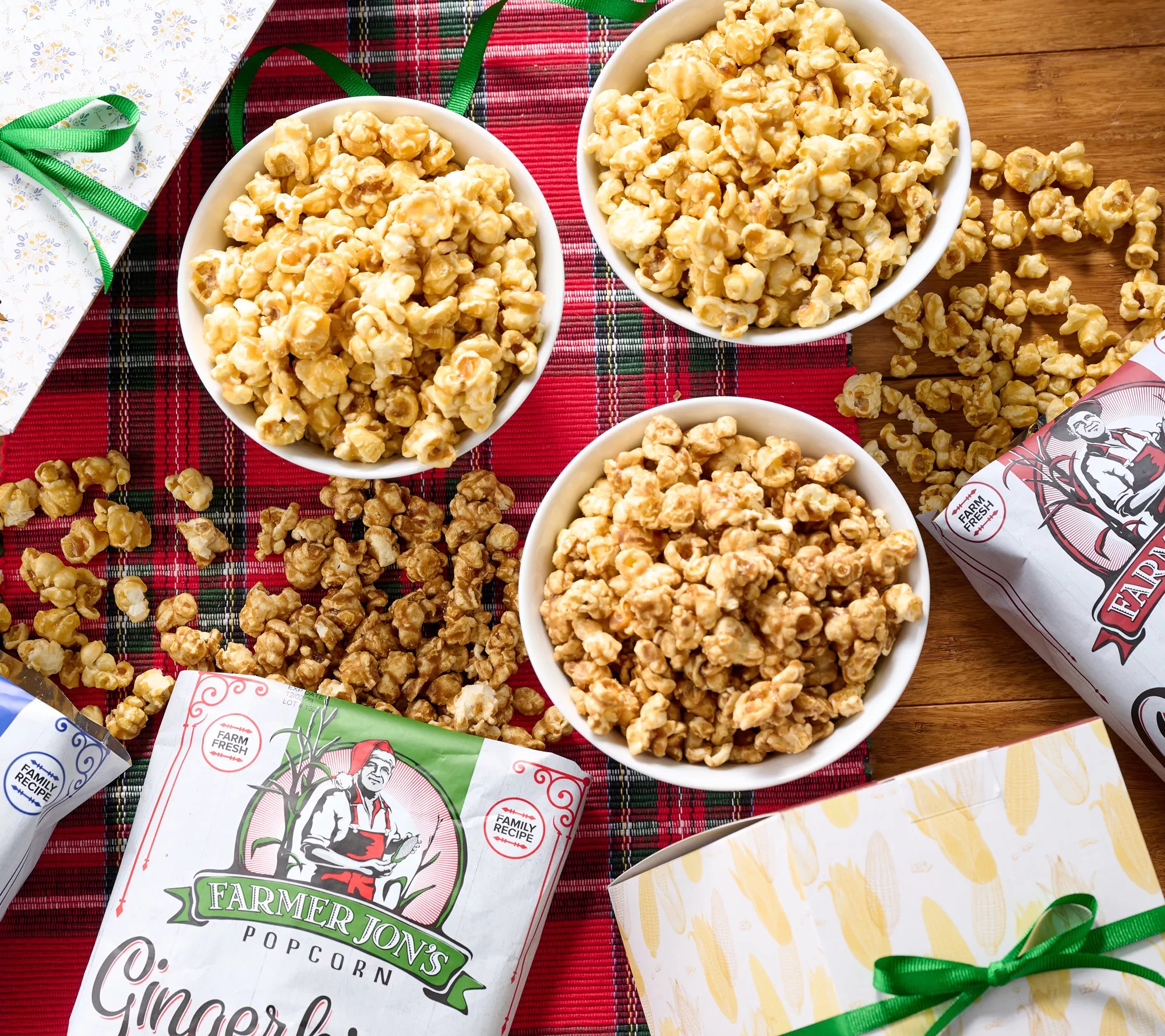 Farmer Jon's 3Pack Gourmet Popped Popcorn in Breakaway Gift Boxes