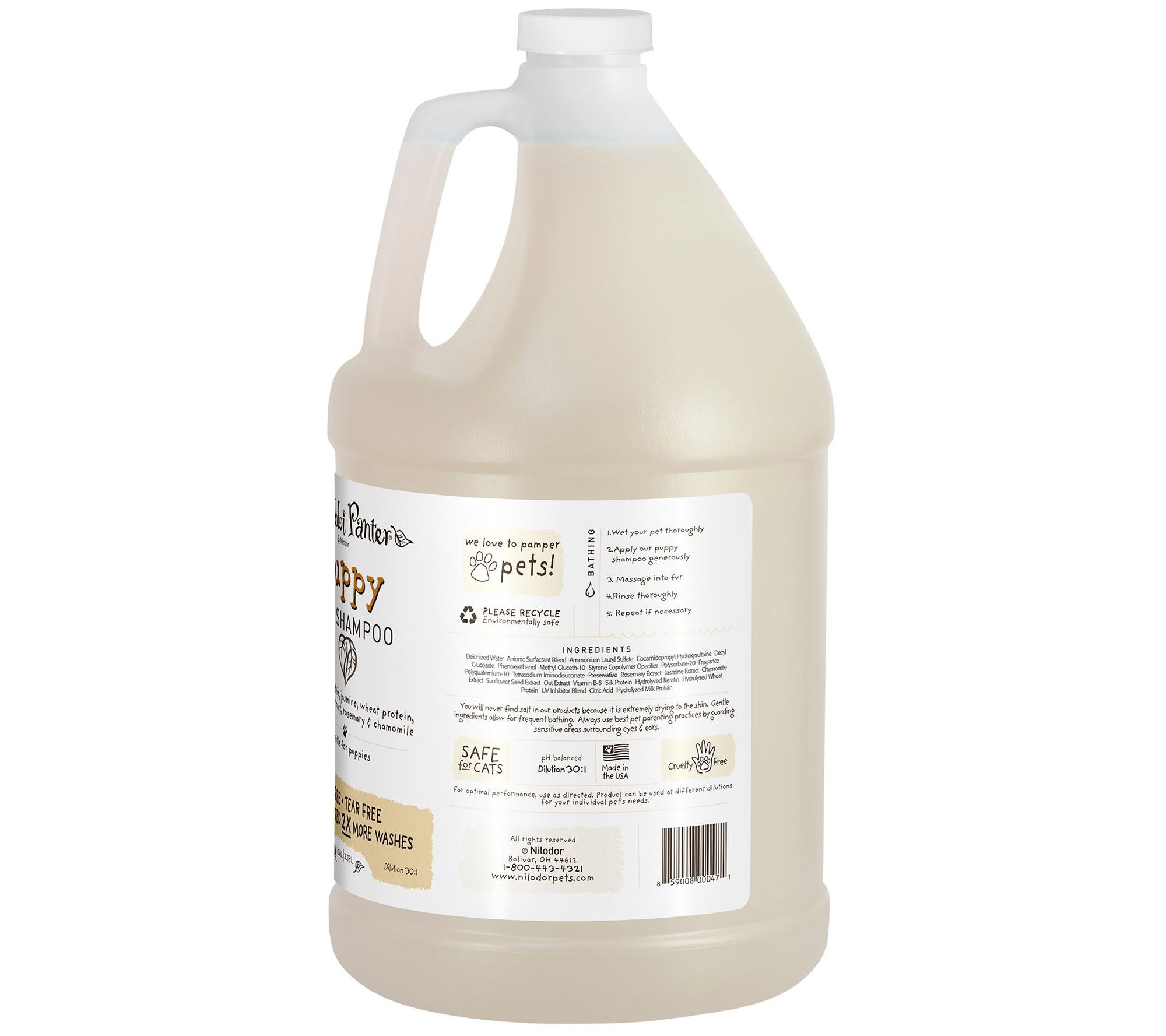Bobbi Panter Puppy Dog Shampoo, 1 Gallon