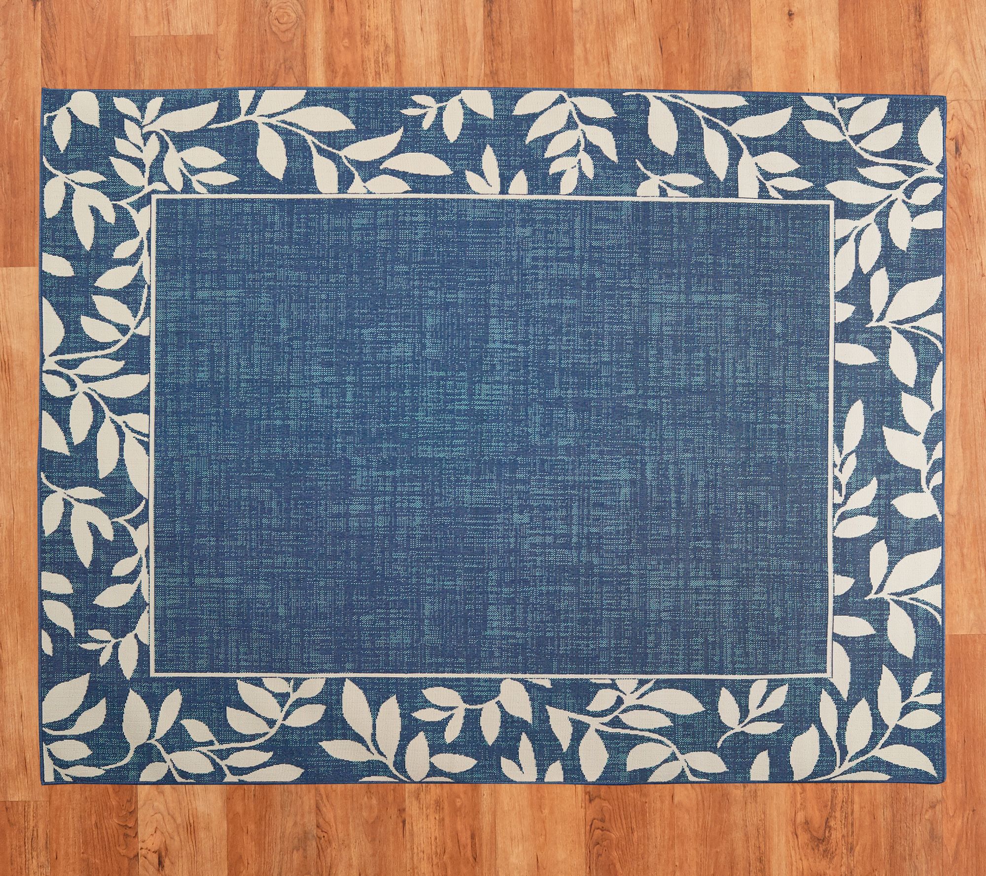 Veranda Living 7'8" x 10' Botanical Border Indoor/ Outdoor Rug