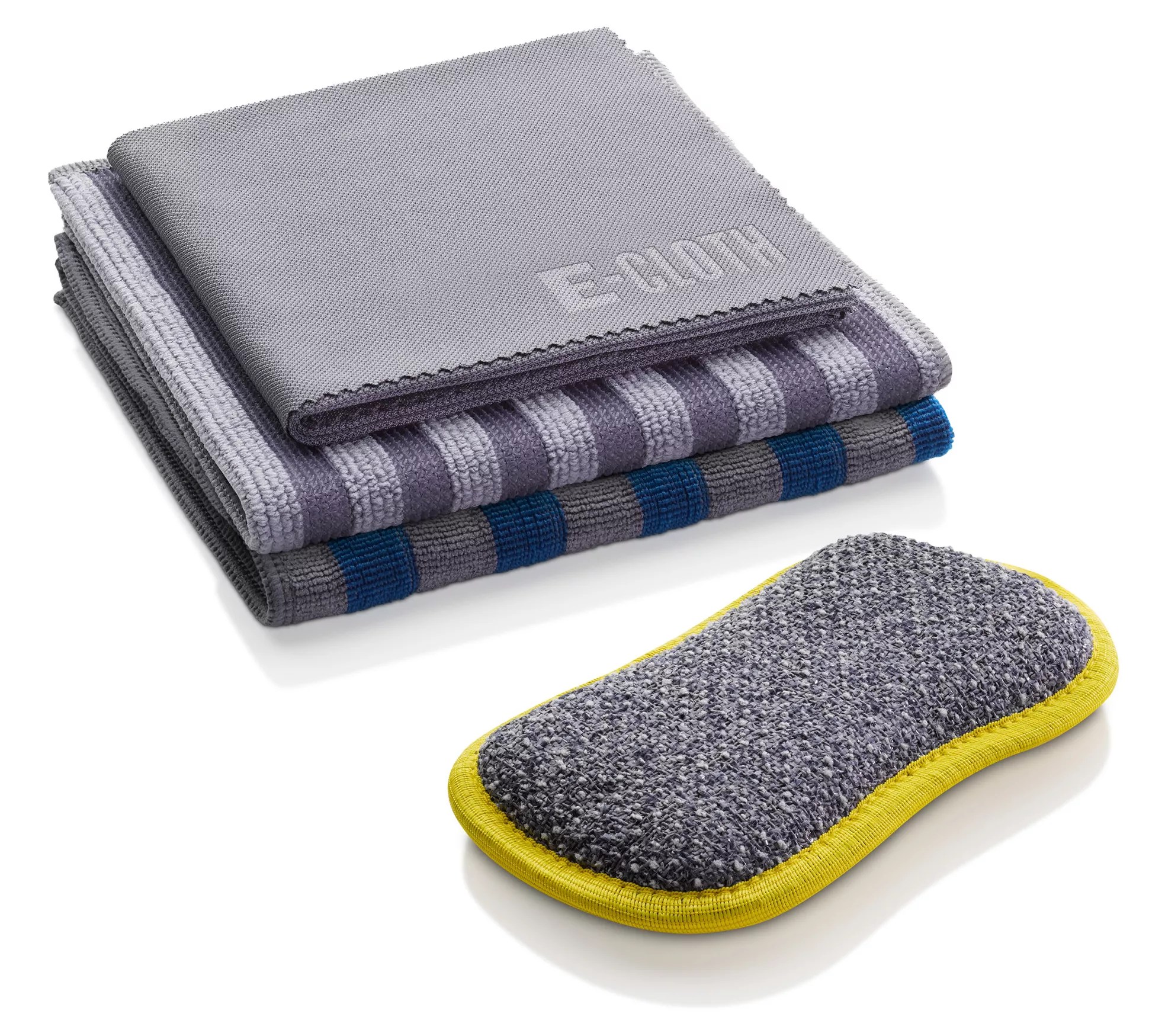 ECloth 4Piece Stove and Stainless Cleaning Cloths & Pad Set