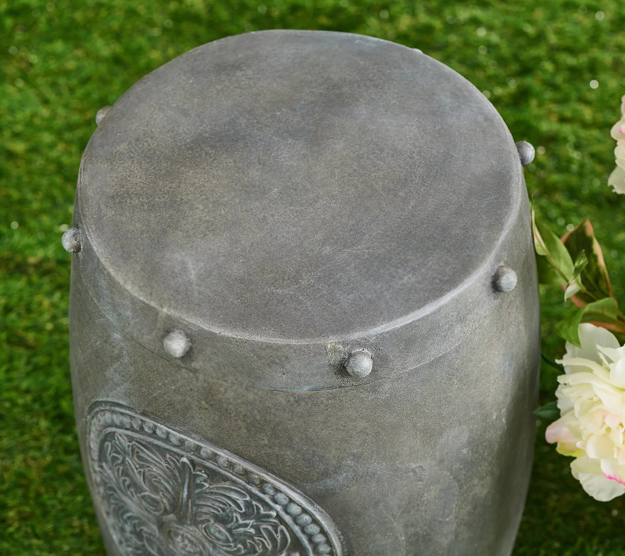 "As Is" Barbara King Illuminated Garden Stool or Side Table