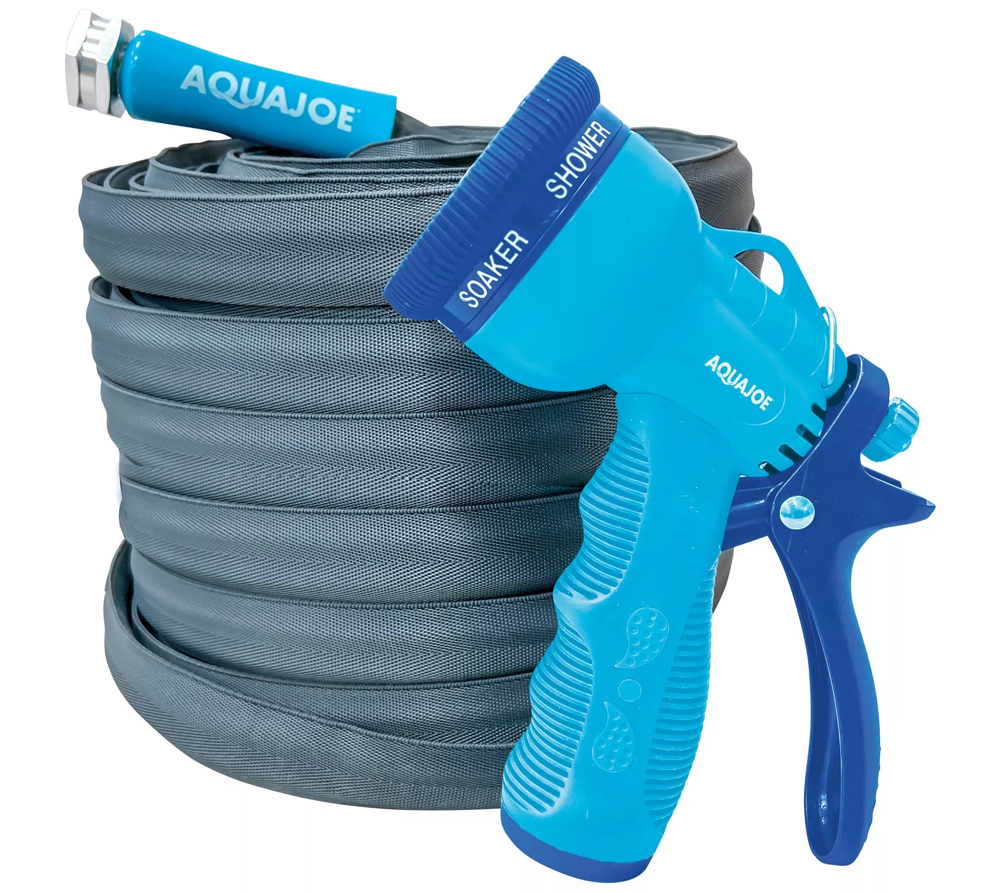 Aqua Joe 75' Fiber Jacket Hose with 5 Pattern Spray Gun