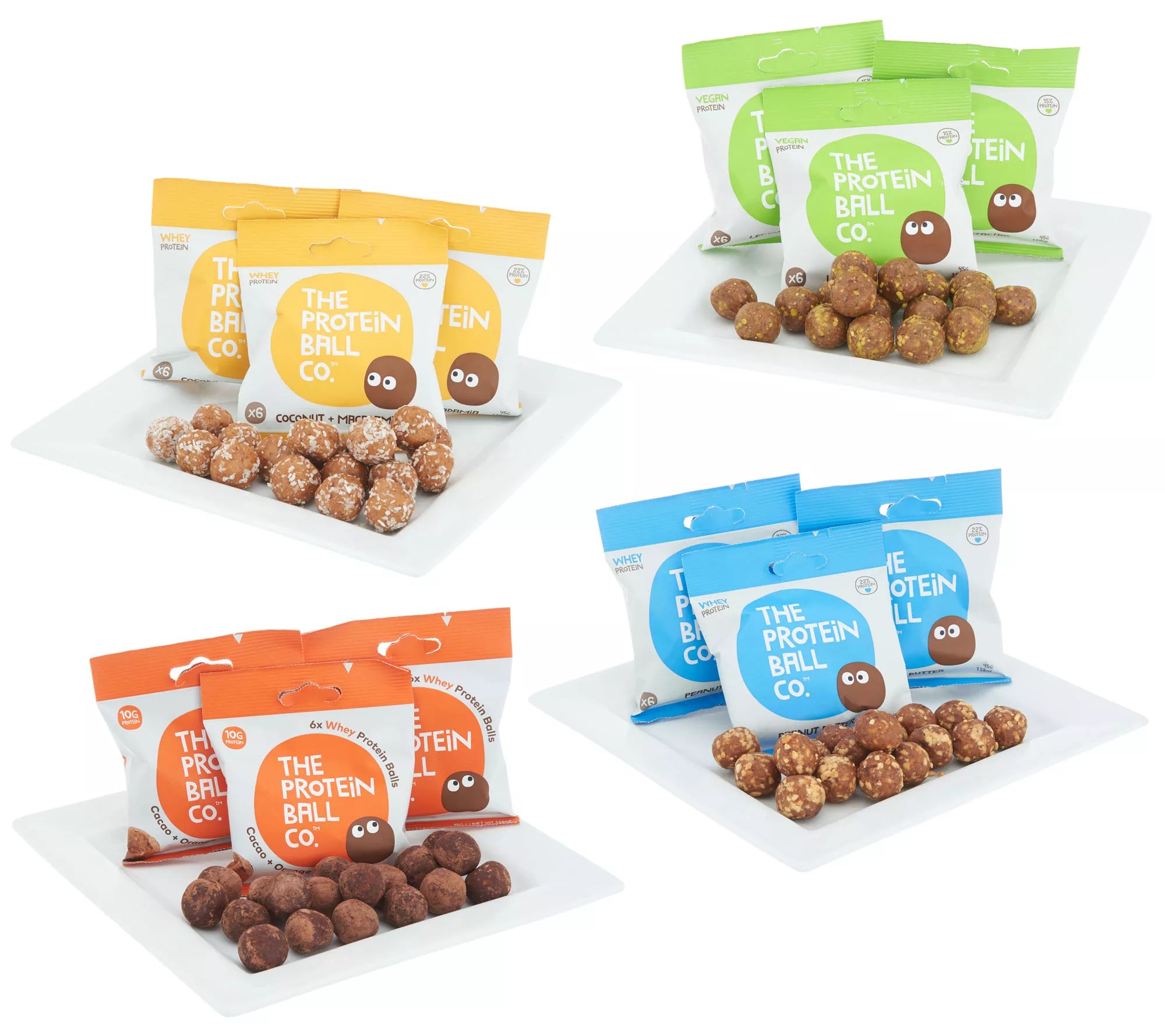 The Protein Ball Co. (12) 1.58oz Bags Protein Ball Assortment