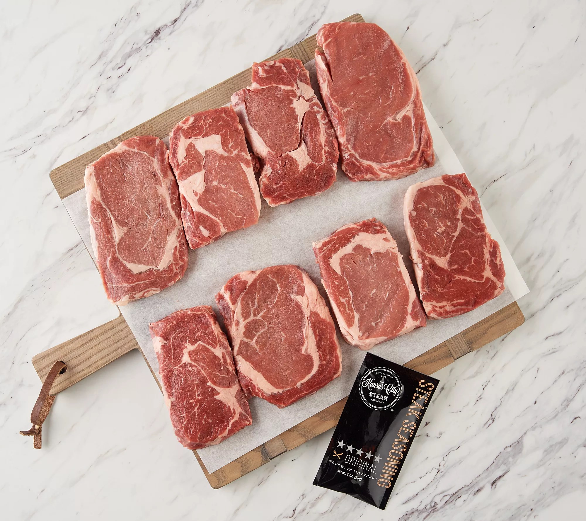 Kansas City Steak Co. (8) 10oz Ribeye Steaks AutoDelivery