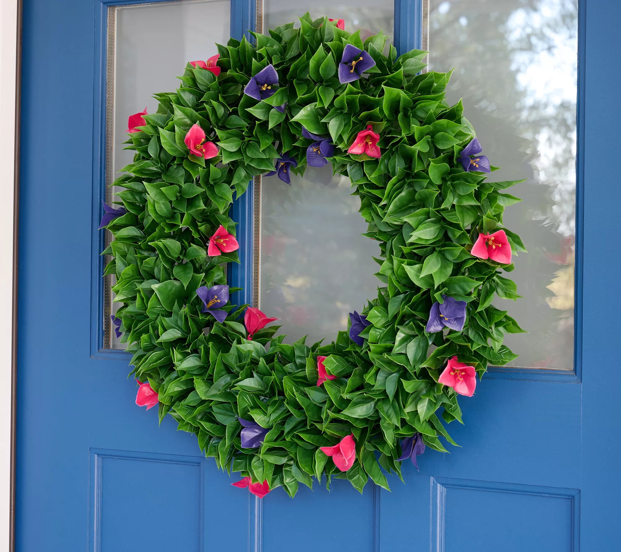 Wicker Park Faux Bougainvillea 21" Wreath