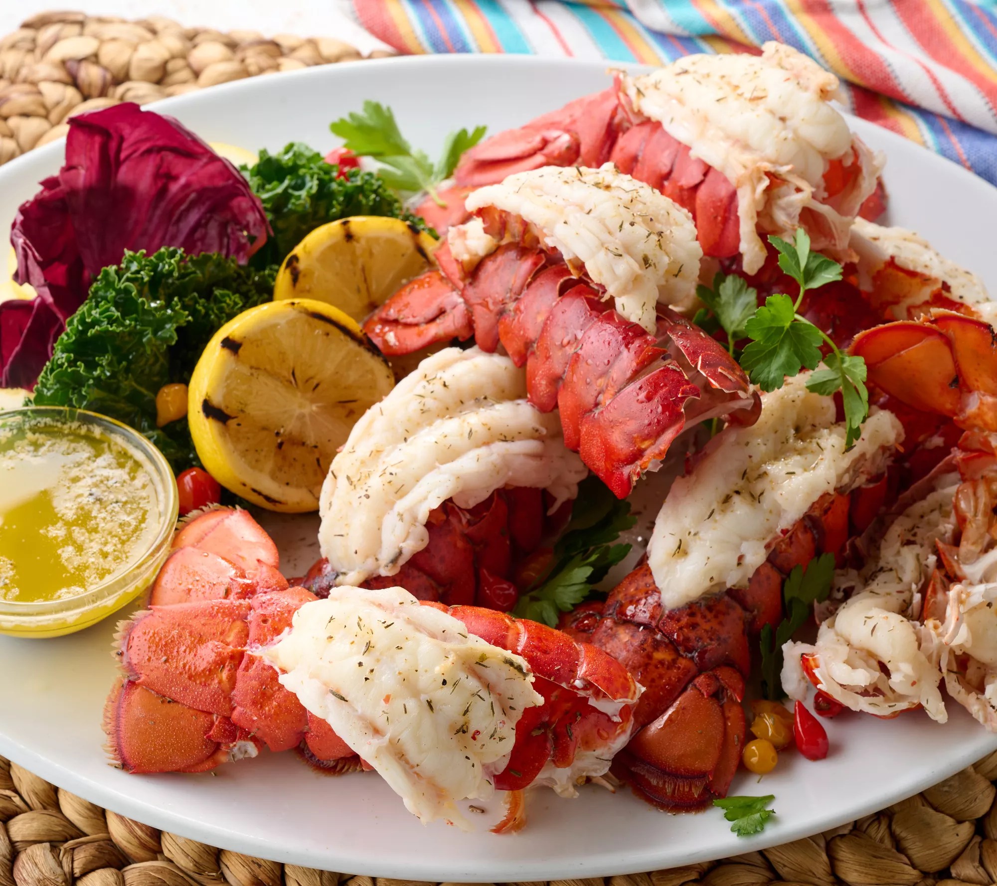 Egg Harbor (8) or (16) 34oz HPP Maine Lobster Tails with Butter