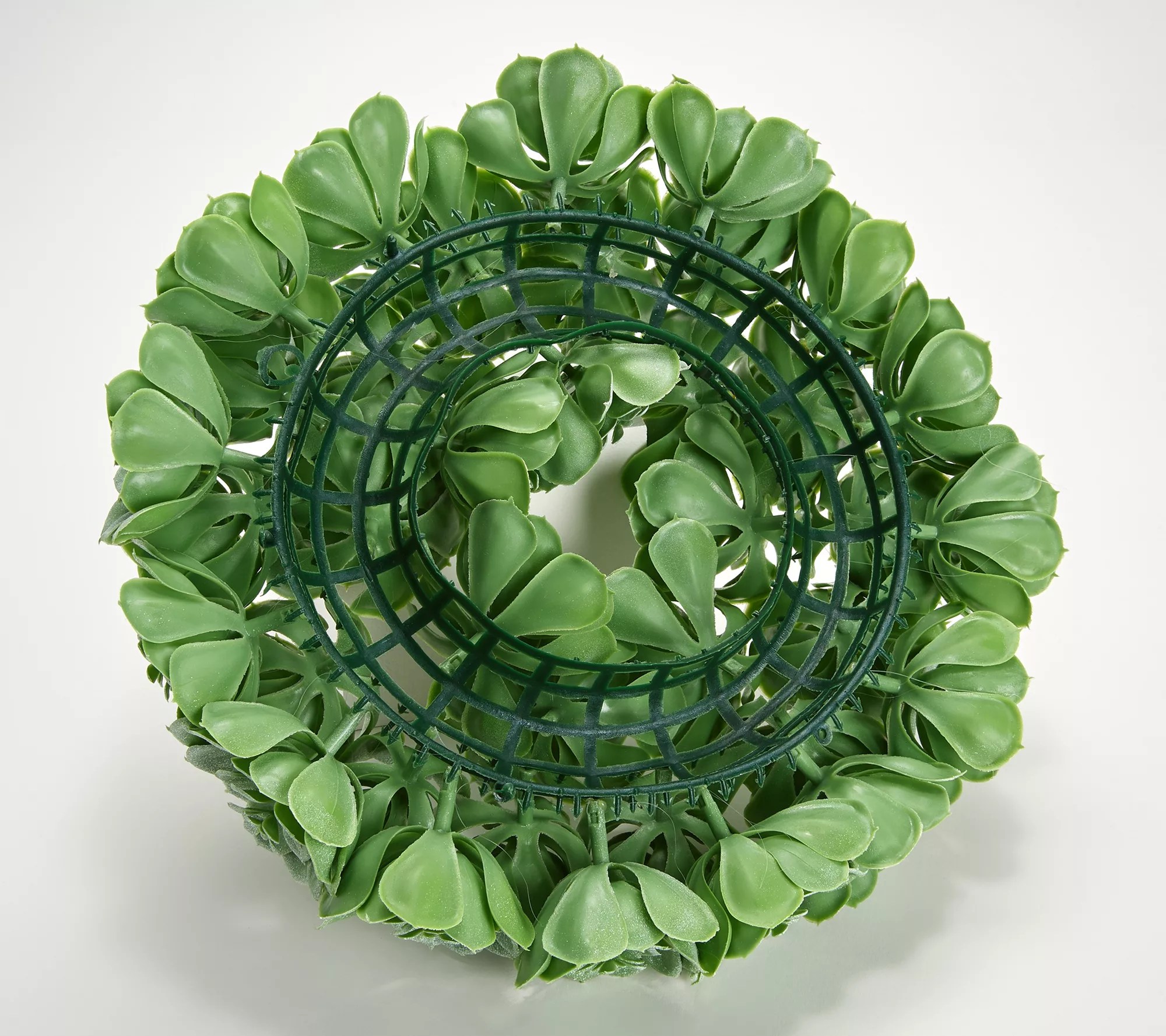Wicker Park Faux Succulent Indoor/Outdoor Candle Ring