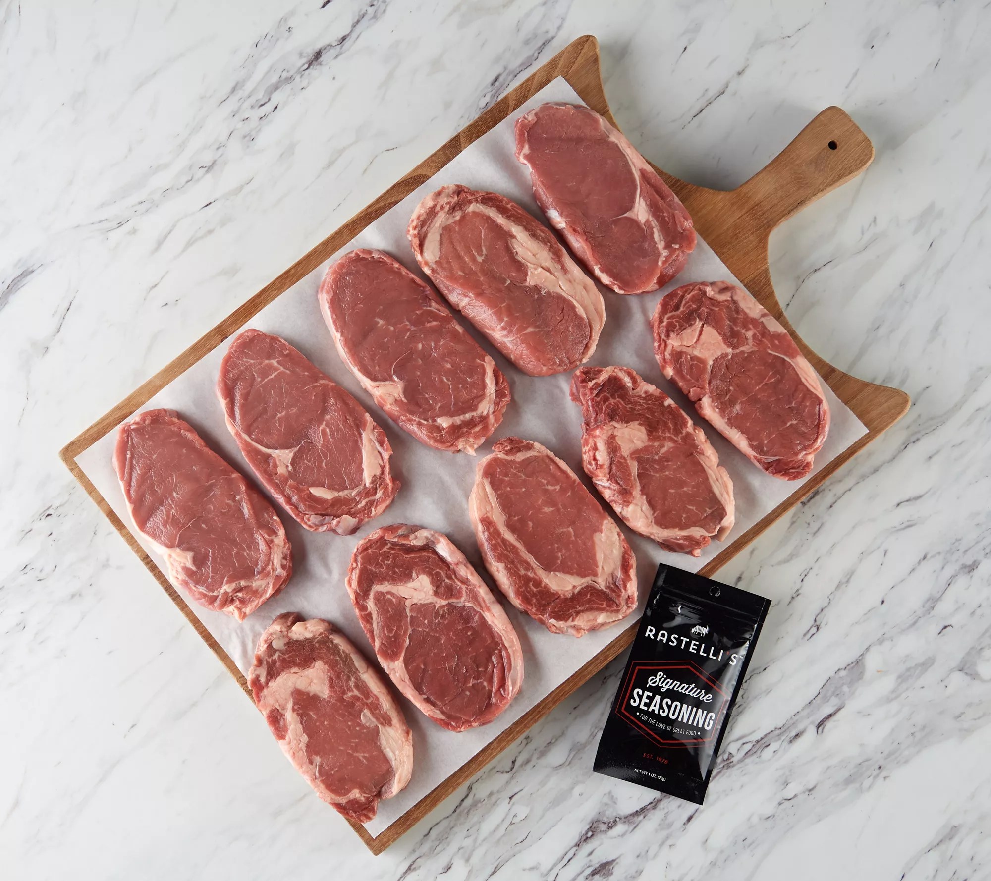 Rastelli's (10) 9oz Reserve Black Angus Ribeye Steaks