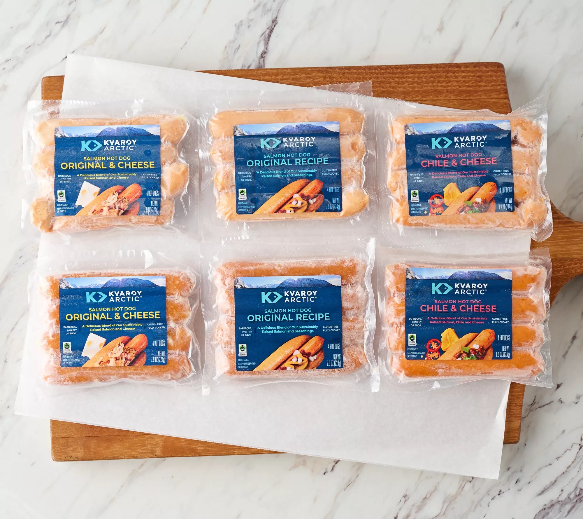 Kvaroy Arctic (24) 2oz Salmon Grillers in Flavor Choice