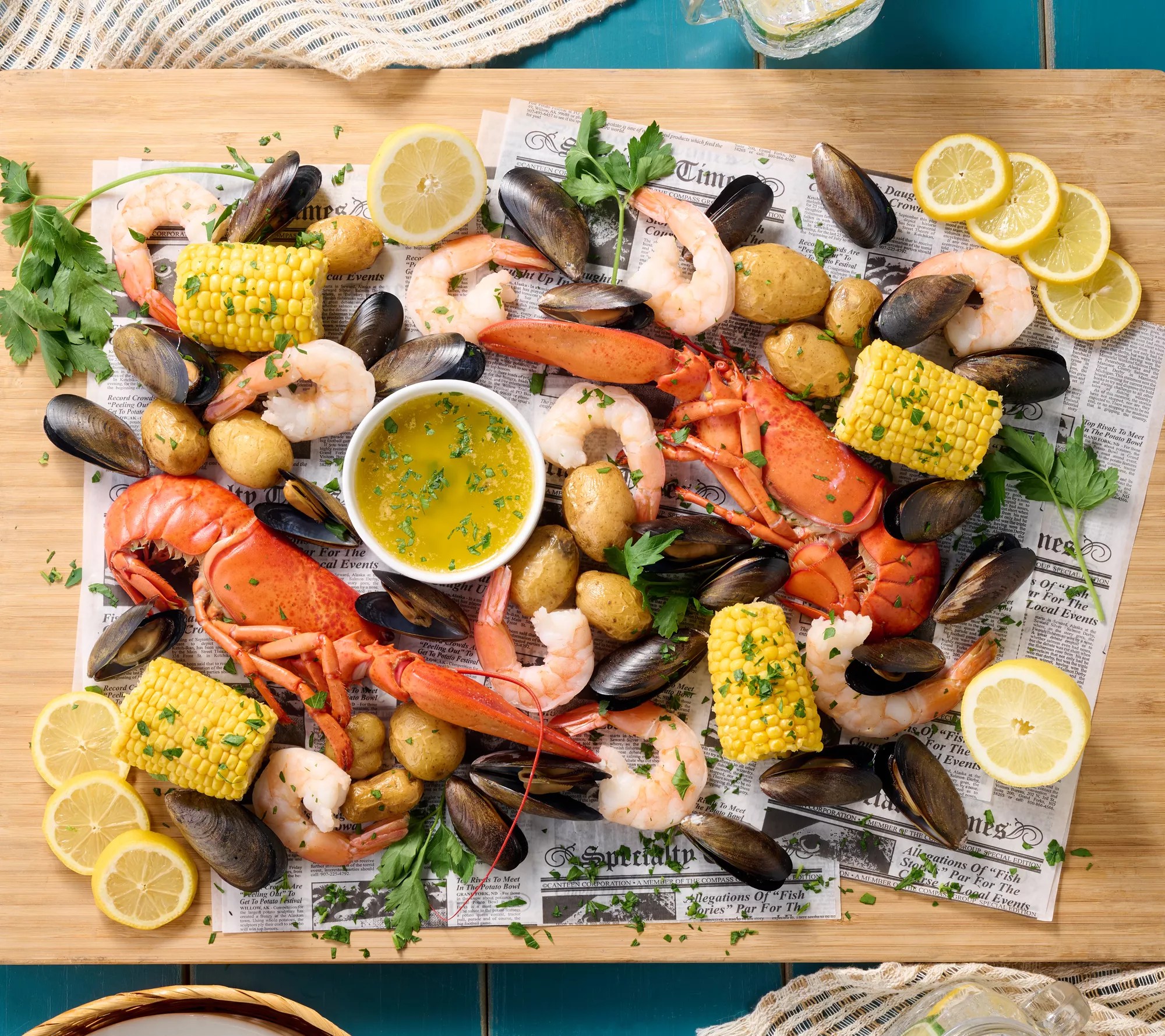 Egg Harbor 4lb Seafood Boil with Lemon Garlic Butter