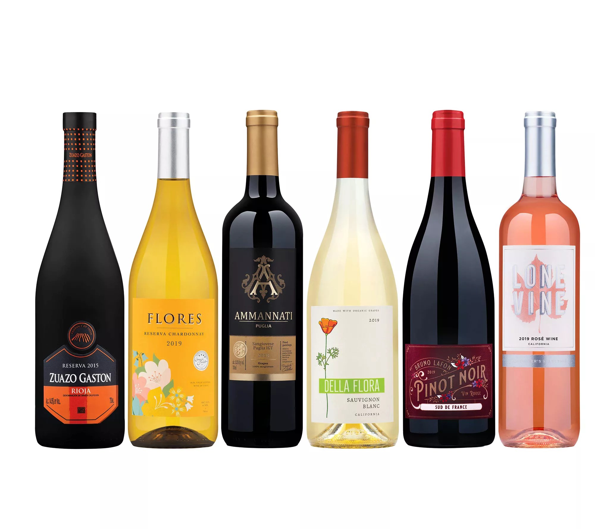 Wine Insiders Spring Selections Set of 6 Mixed Wines