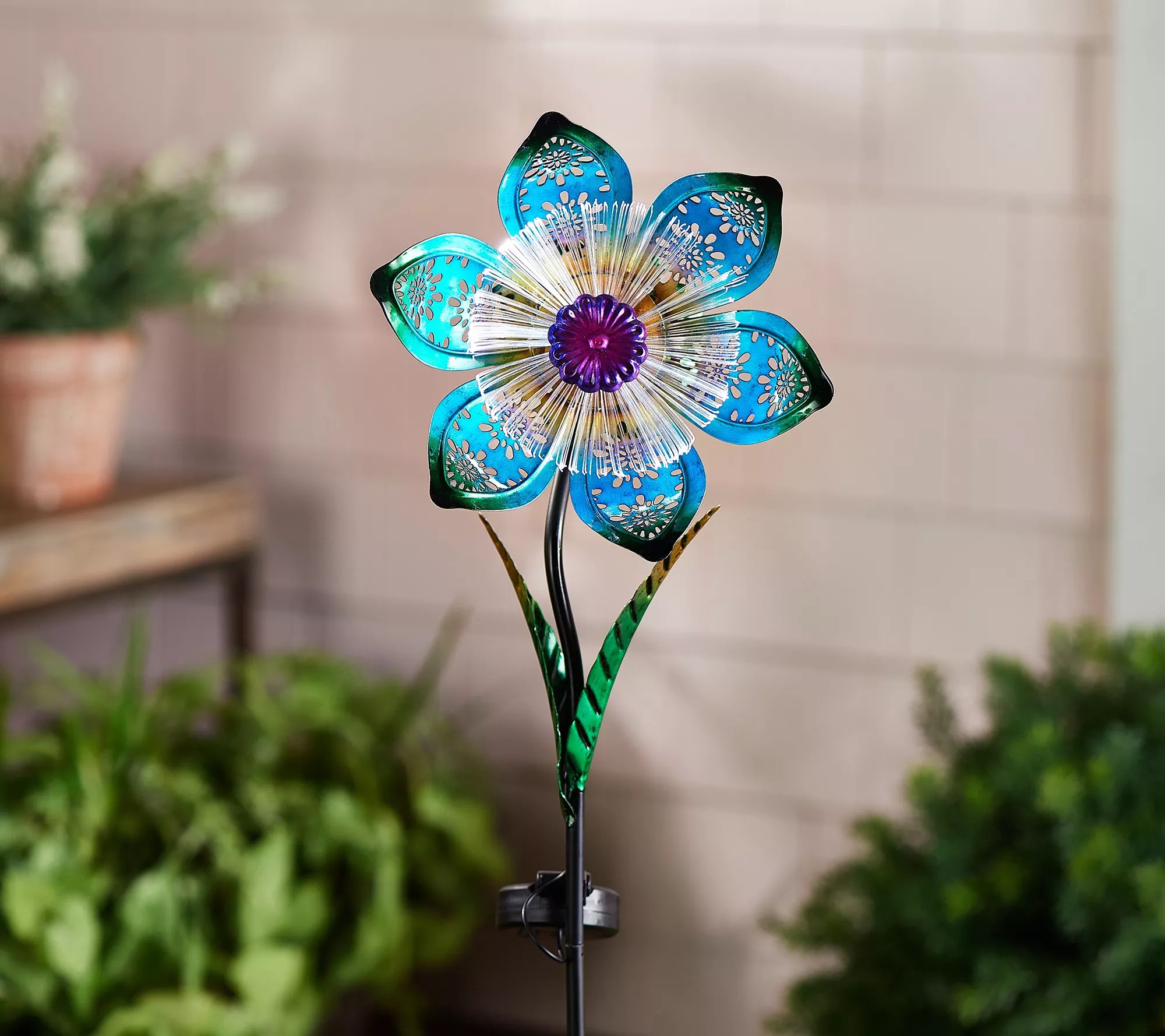 Plow & Hearth 40" Fiberoptic Flower Garden Stake