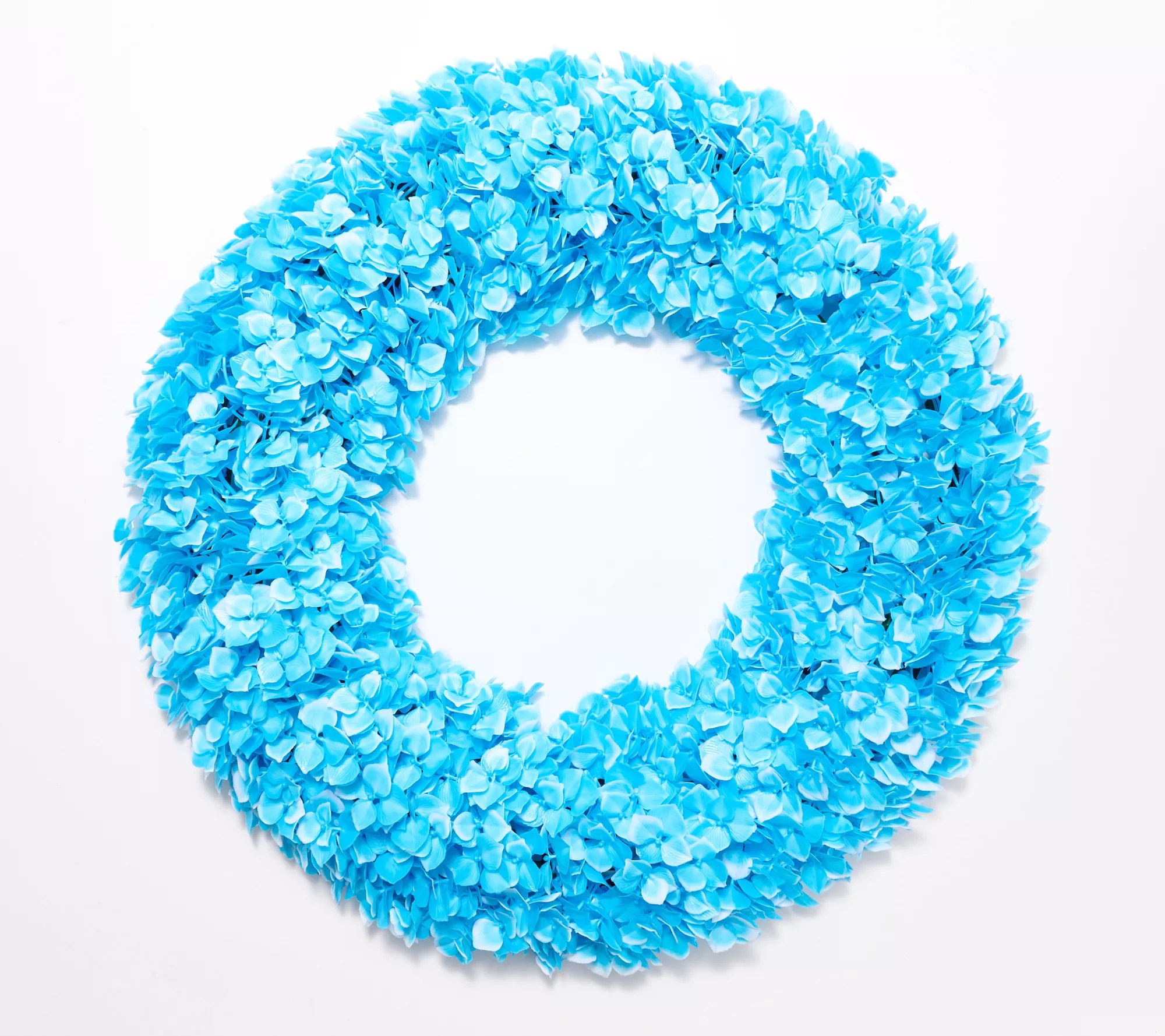 Wicker Park 23" Faux Hydrangea Indoor/Outdoor Wreath