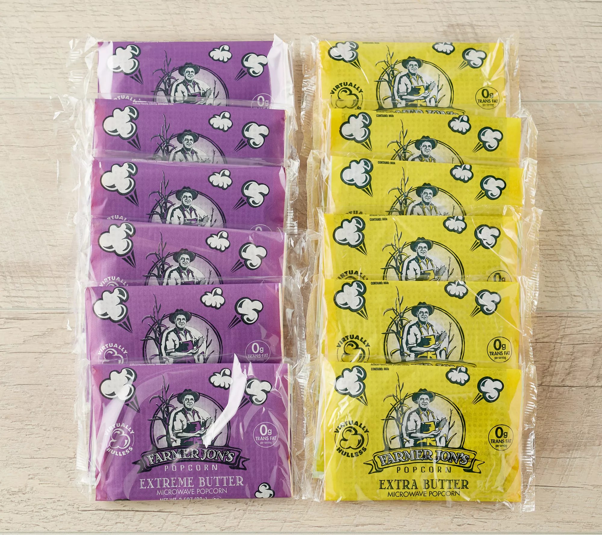 Farmer Jon's (12) 3.5oz Bags of Microwave Butter Popcorn