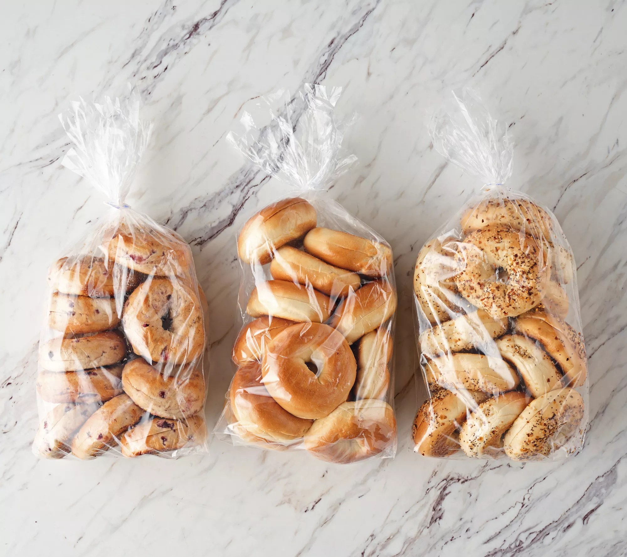 Just Bagels (36) 1.8oz Sliced Mini NYC Kettle Boiled Bagels