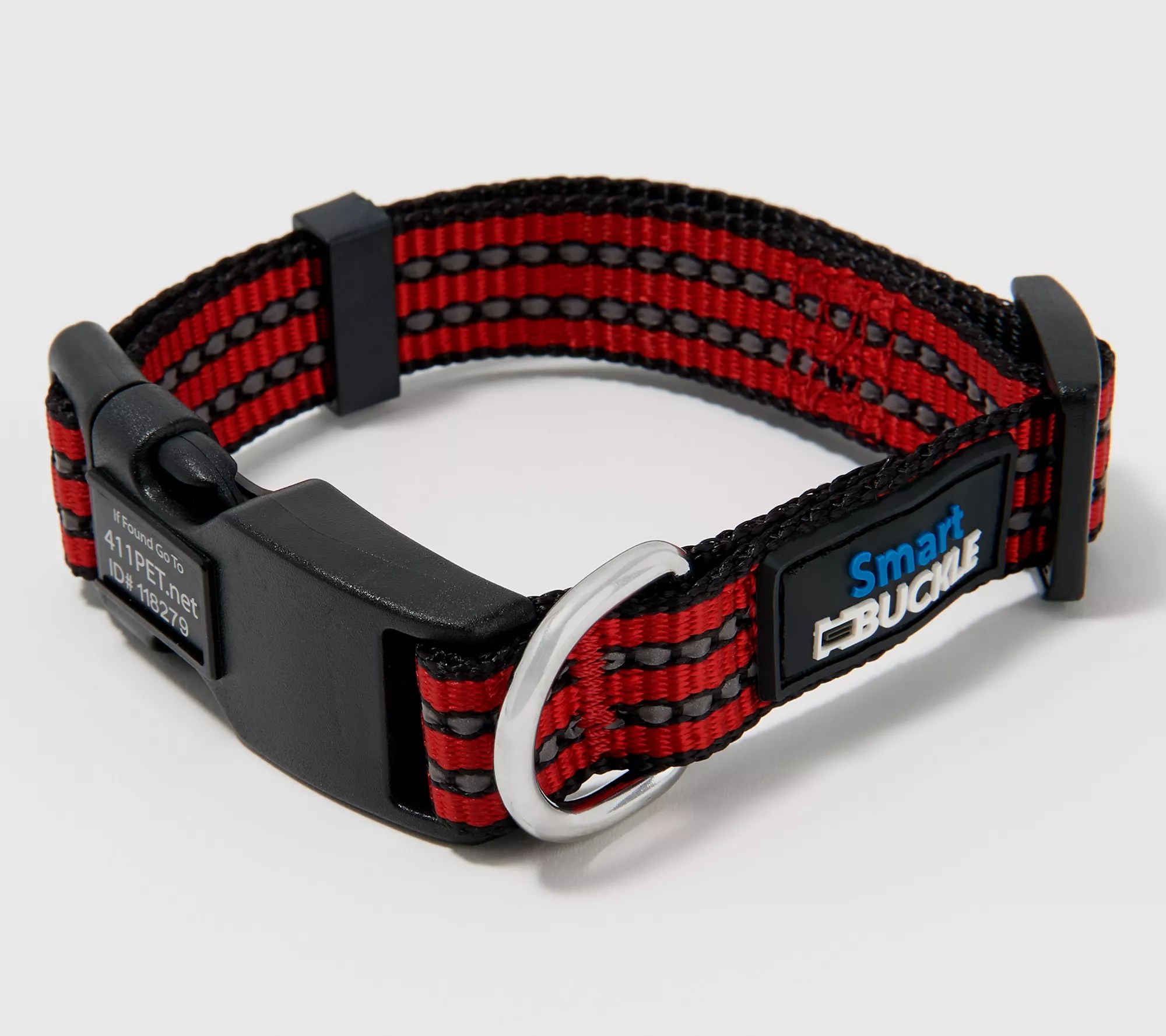 Smart Buckle PLUS Safety Dog Collar with Reflective Lead