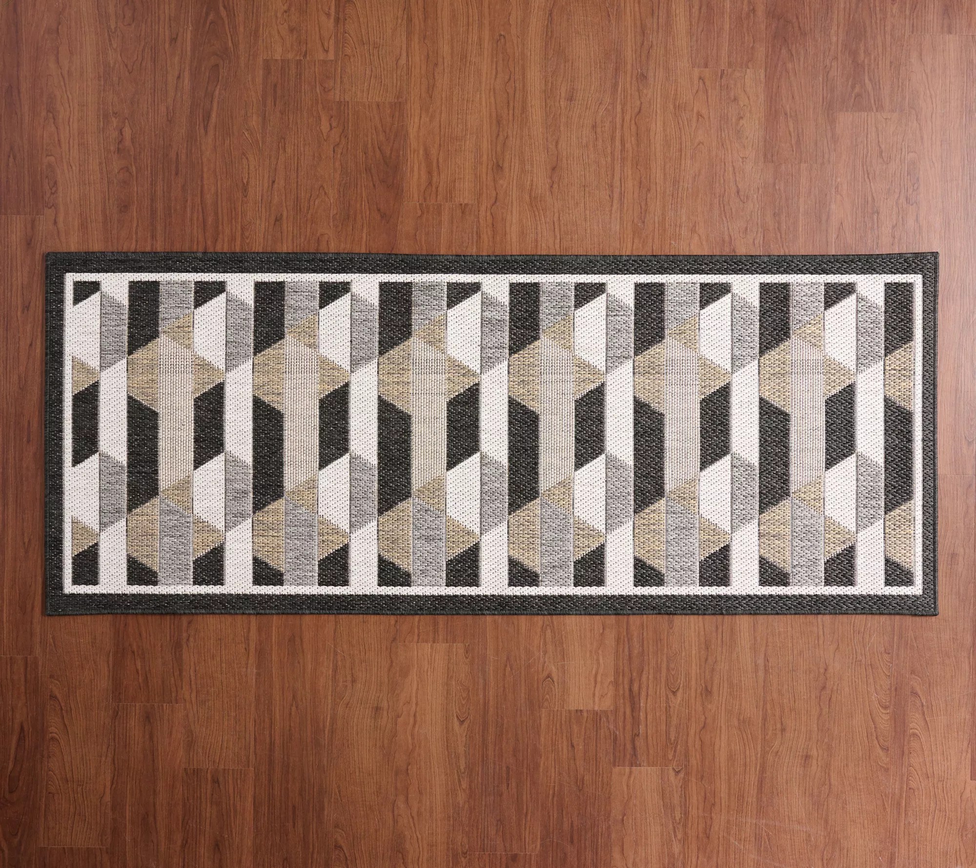 Scott Living 2.5' x 6.25' Runner Tile Design Outdoor Rug