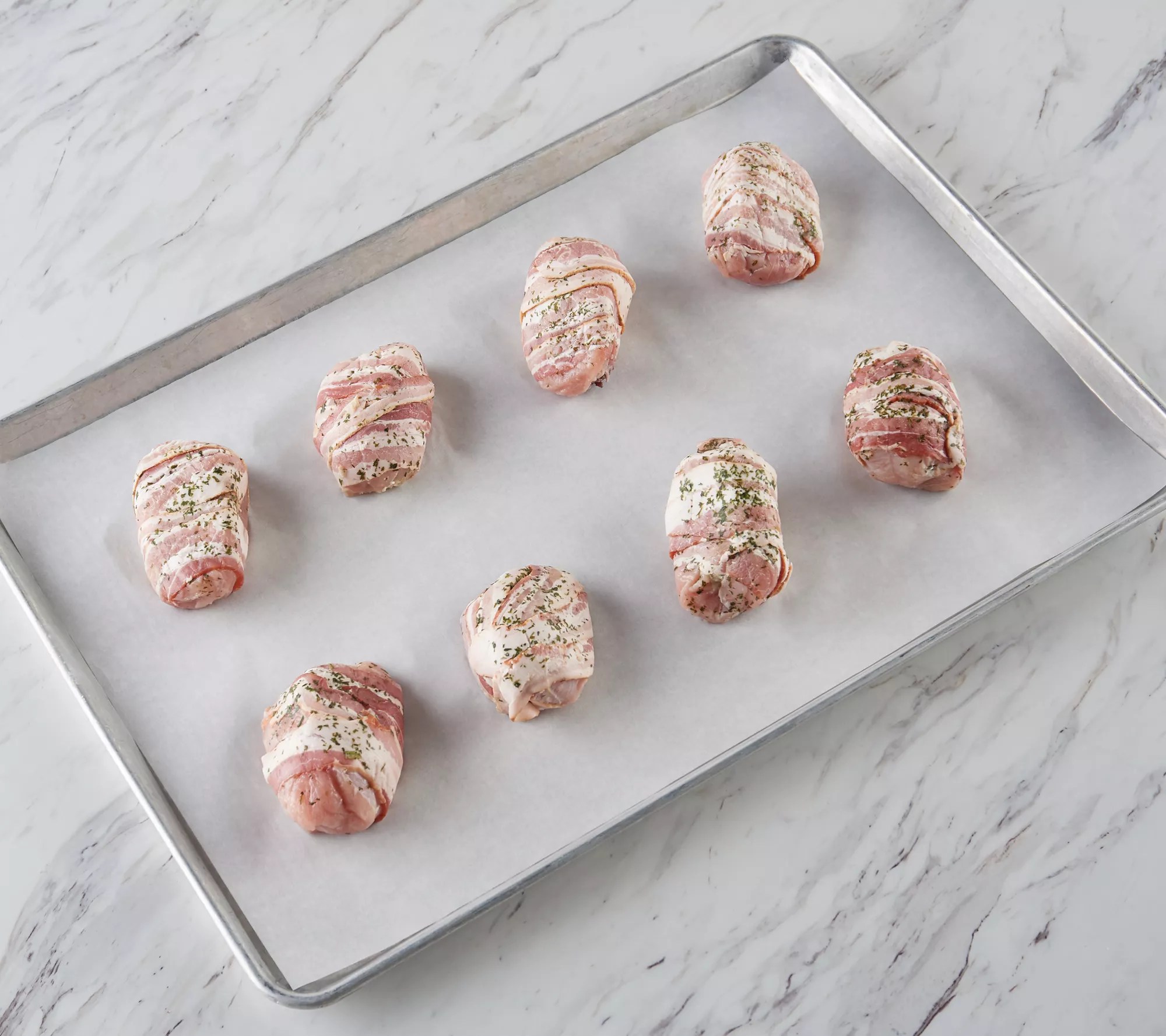 Corky's BBQ (8) 8oz Bacon Wrapped Stuffed Turkey Breast