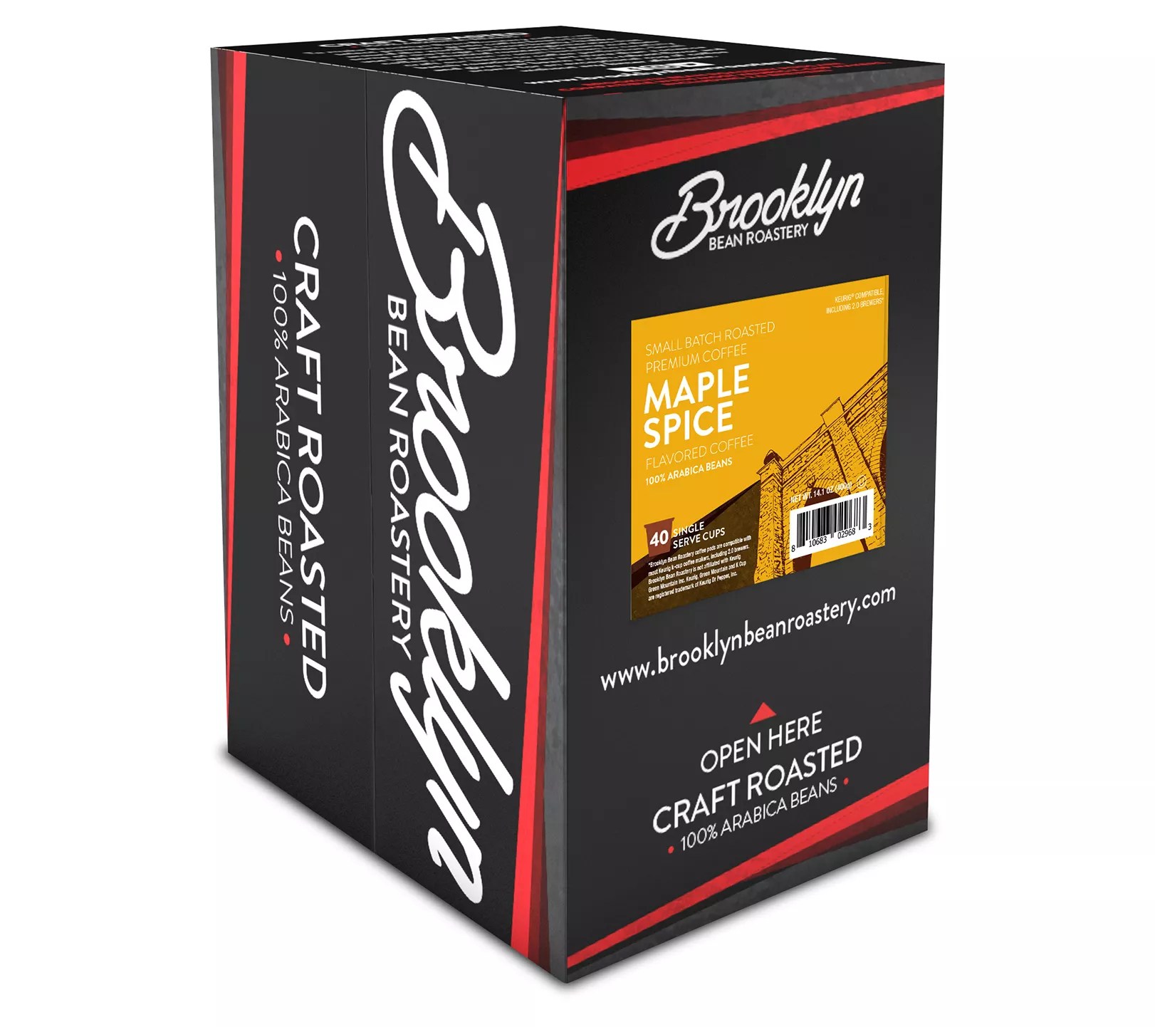 Brooklyn Beans 40Count Maple Spice Flavored Coffee Pods