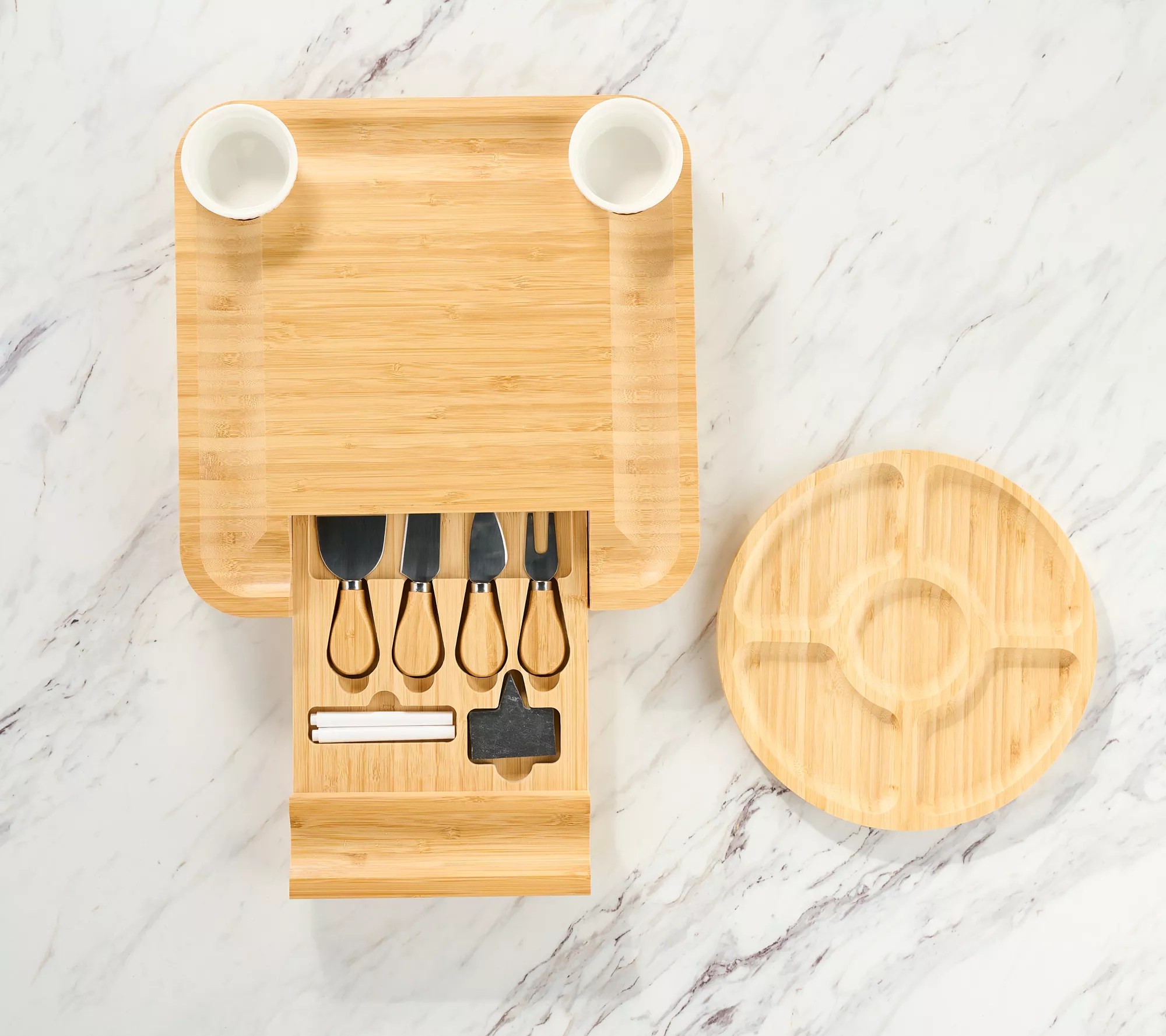 Sergio's Charcuterie Pairings with 2 Boards and Knife Set