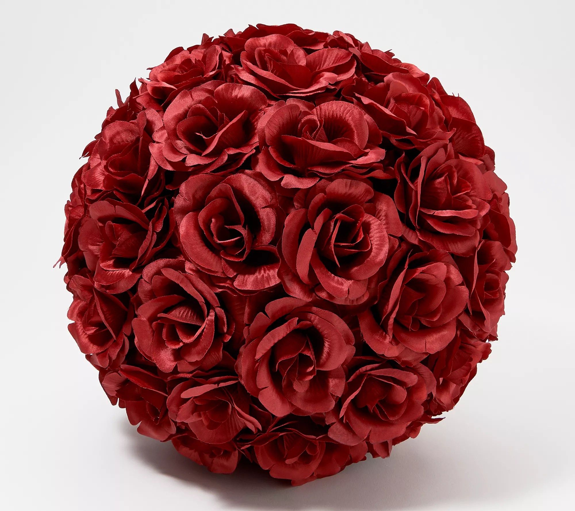 Garden Reflections 12" Faux Rose Flower Garden Sphere