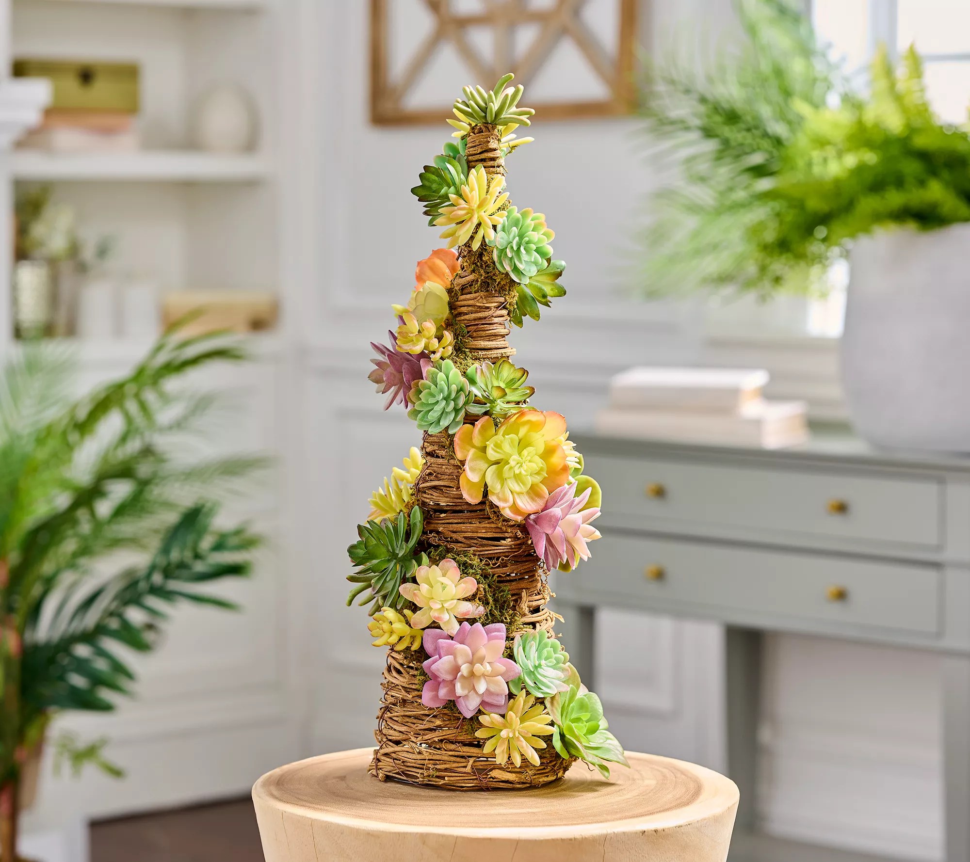 Barbara King 22" Faux Succulent Indoor/Outdoor Topiary