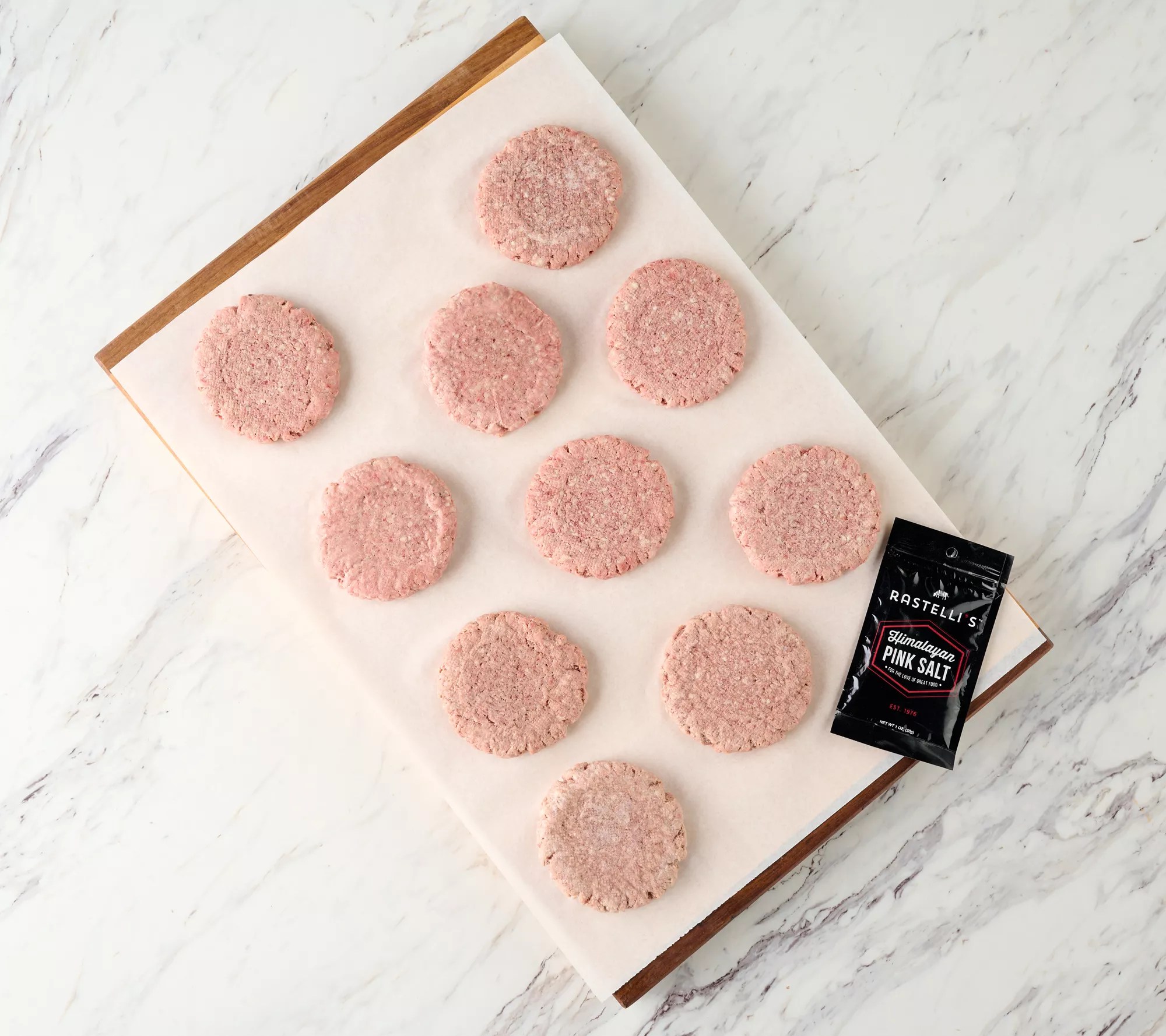 Rastelli's (12) 5-oz Triple Blend Beef Burgers Auto-Delivery - QVC.com