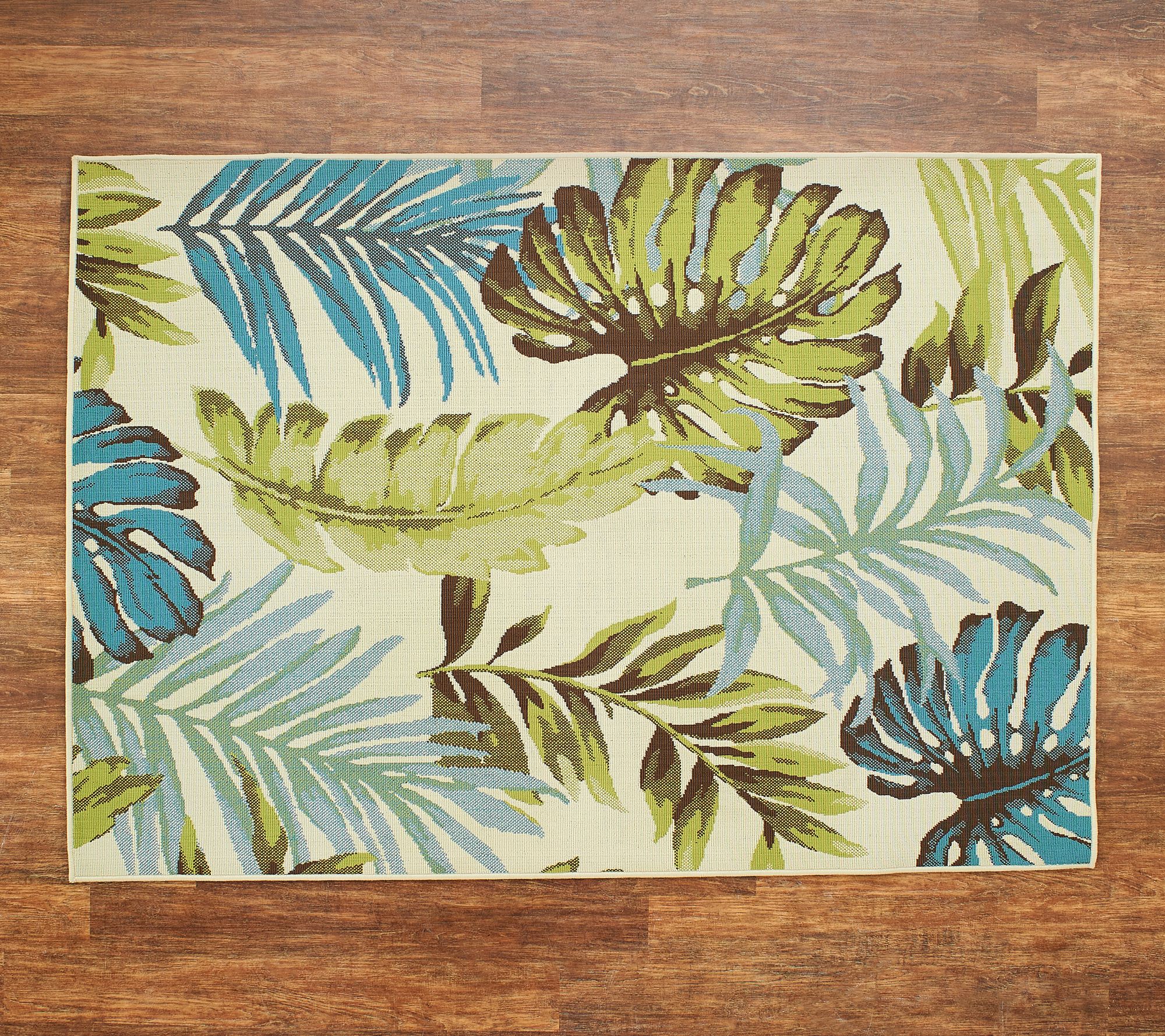 Tommy Bahama 5'1" x 7' Palm Leaves Indoor/Outdoor Rug